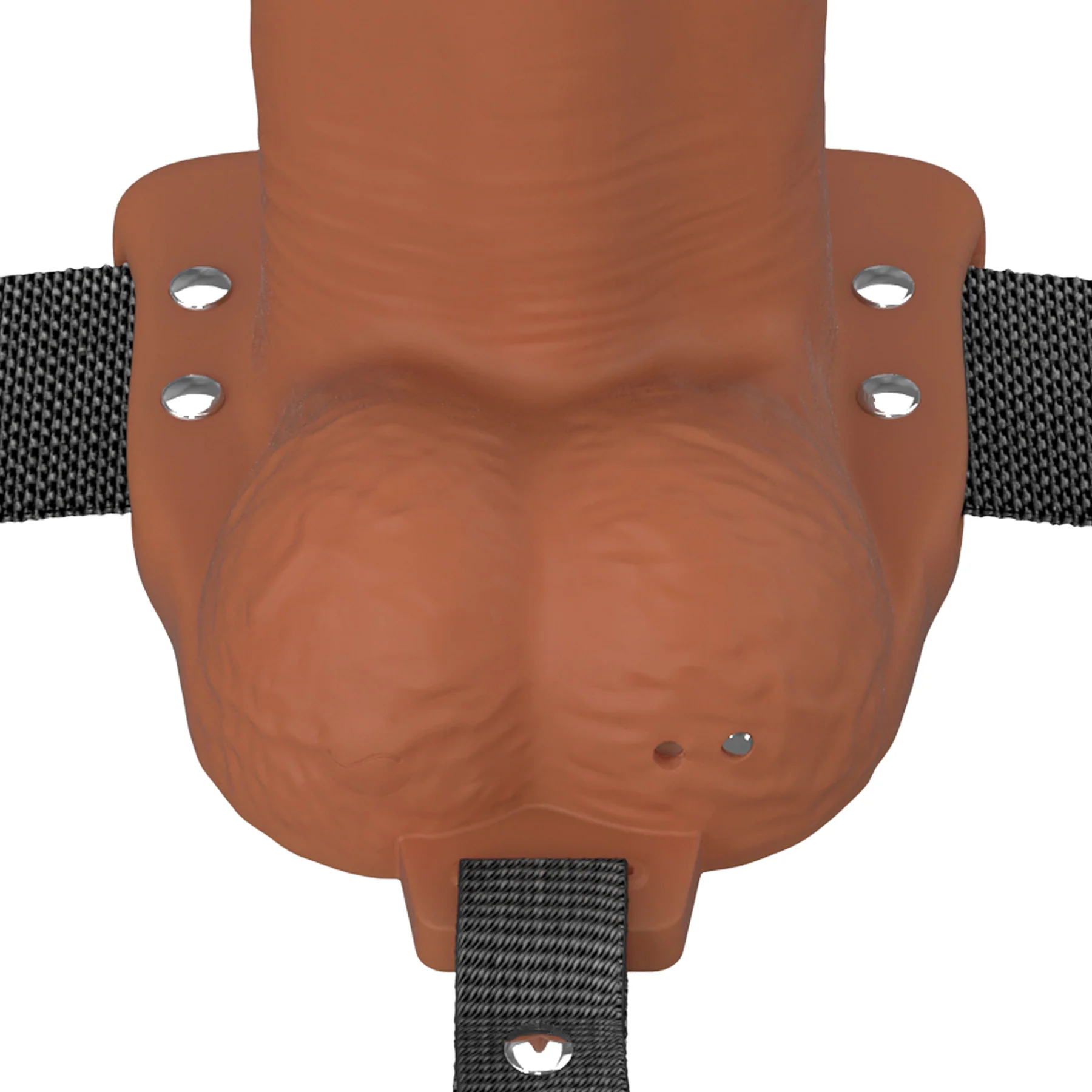 Fantasy X-Tensions Elite Vibrating Silicone Dual Density 6" Hollow Strap-On Dildo - Image 18