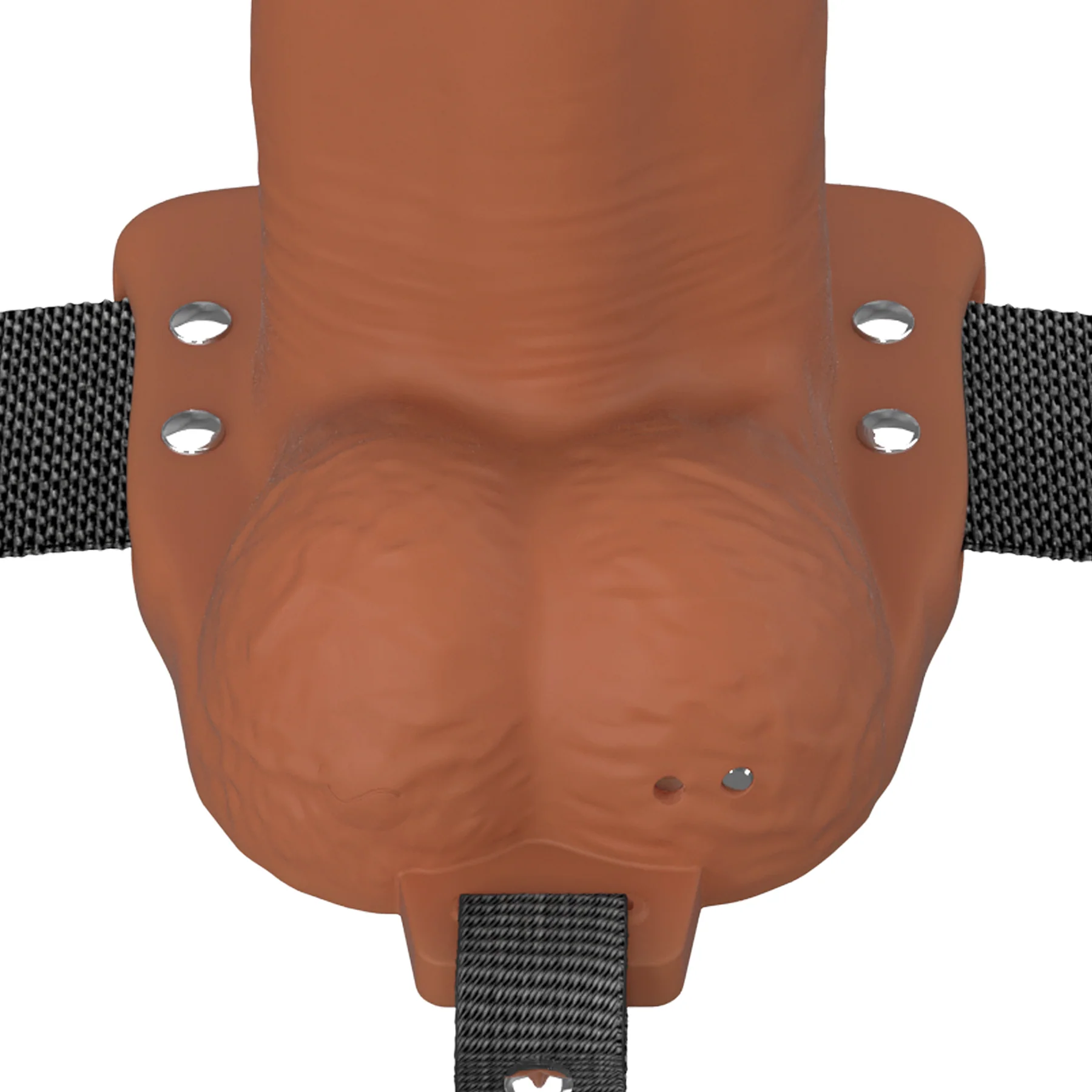 Fantasy X-Tensions Elite Vibrating Silicone Dual Density 7" Hollow Strap-On Dildo - Image 18