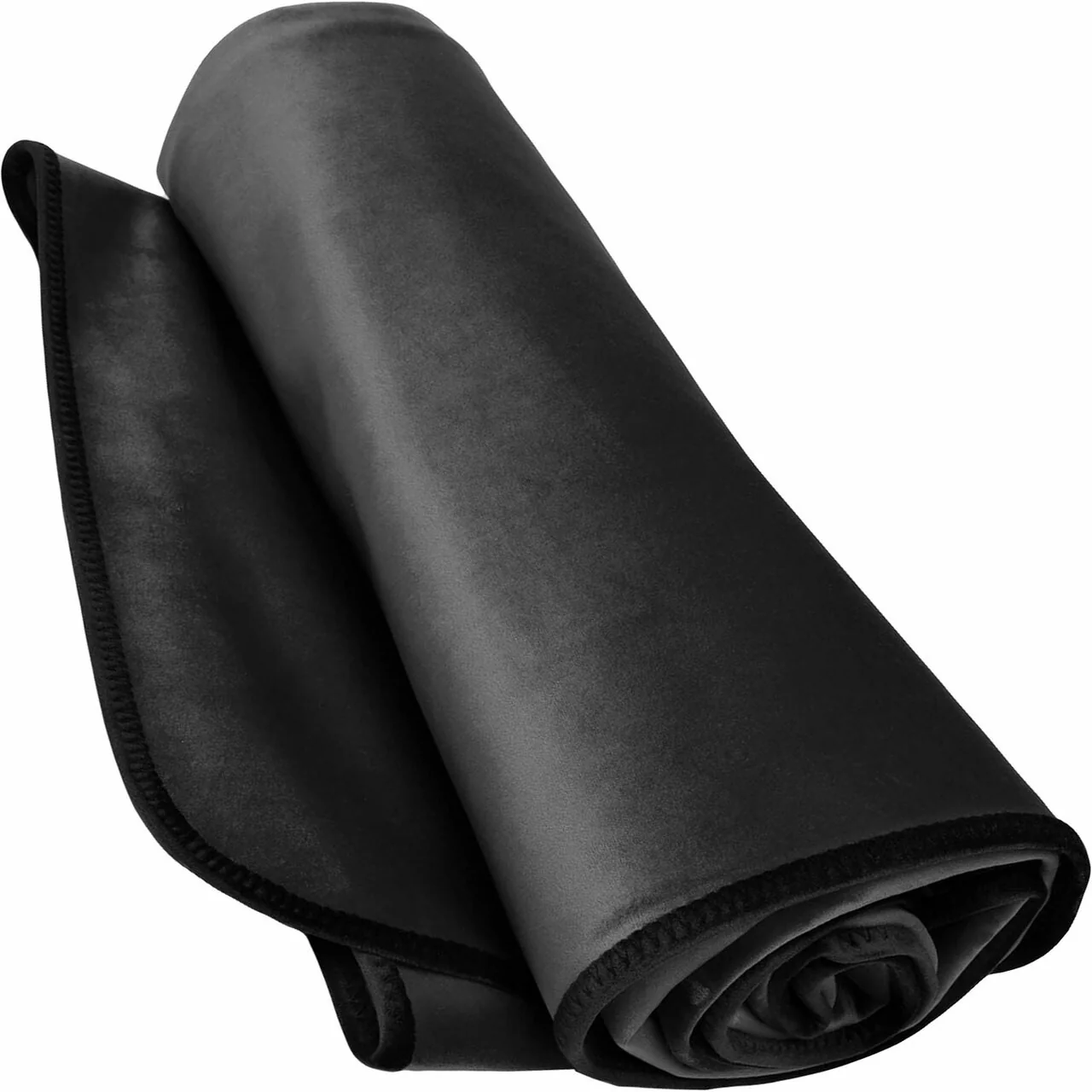Fascinator King Size Throw Moisture-Proof Sensual Blanket - Microvelvet Black 80" x 76" - Image 4