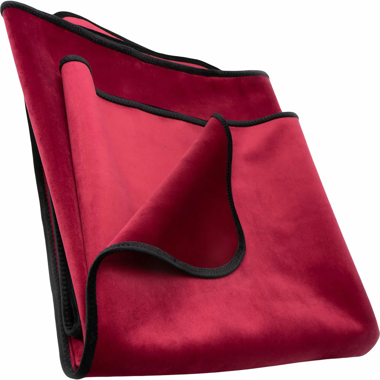Fascinator King Size Throw Moisture-Proof Sensual Blanket - Microvelvet Merlot 80" x 76" - Image 3