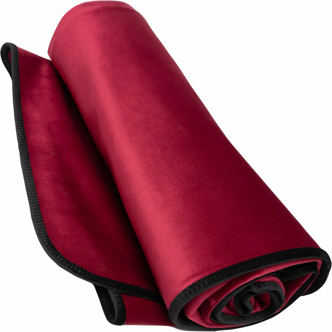 Fascinator King Size Throw Moisture-Proof Sensual Blanket - Microvelvet Merlot 80" x 76" - Image 4