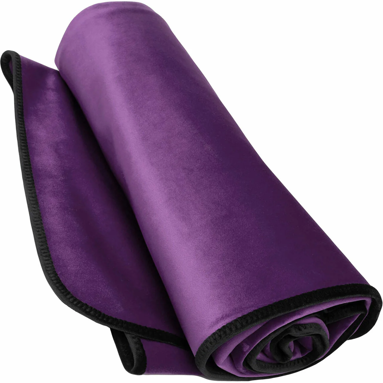 Fascinator King Size Throw Moisture-Proof Sensual Blanket - Microvelvet Plum 80" x 76" - Image 4