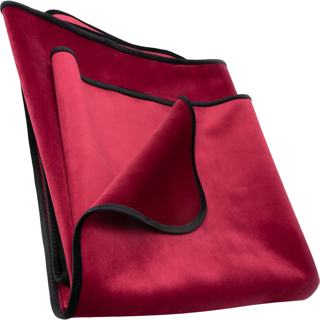 Fascinator Regular Size Throw Moisture-Proof Sensual Blanket - Microvelvet Merlot 72" x 54" - Image 3