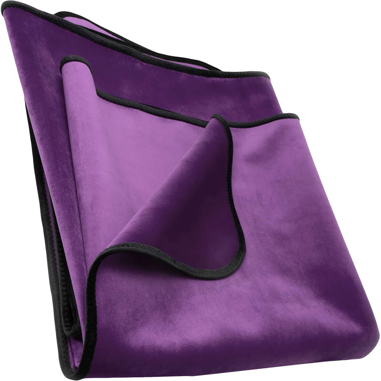 Fascinator Regular Size Throw Moisture-Proof Sensual Blanket - Microvelvet Plumb 72" x 54" - Image 3