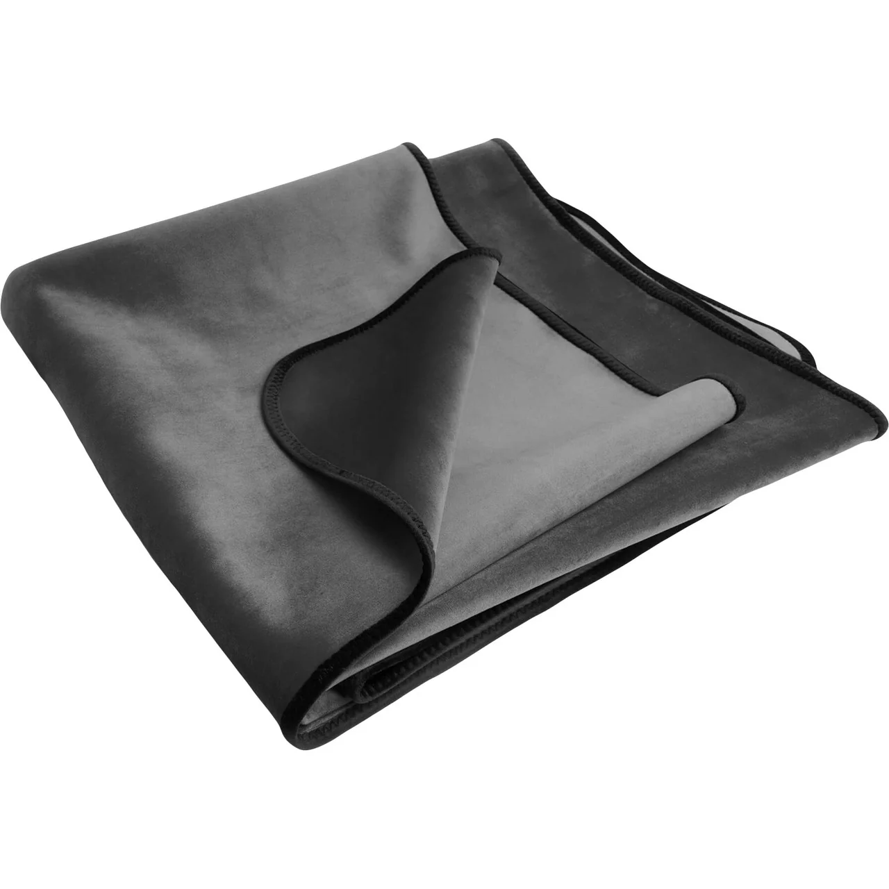 Fascinator Travel Throw Moisture-Proof Sensual Blanket - Microvelvet Platinum 53" x 36" - Image 3