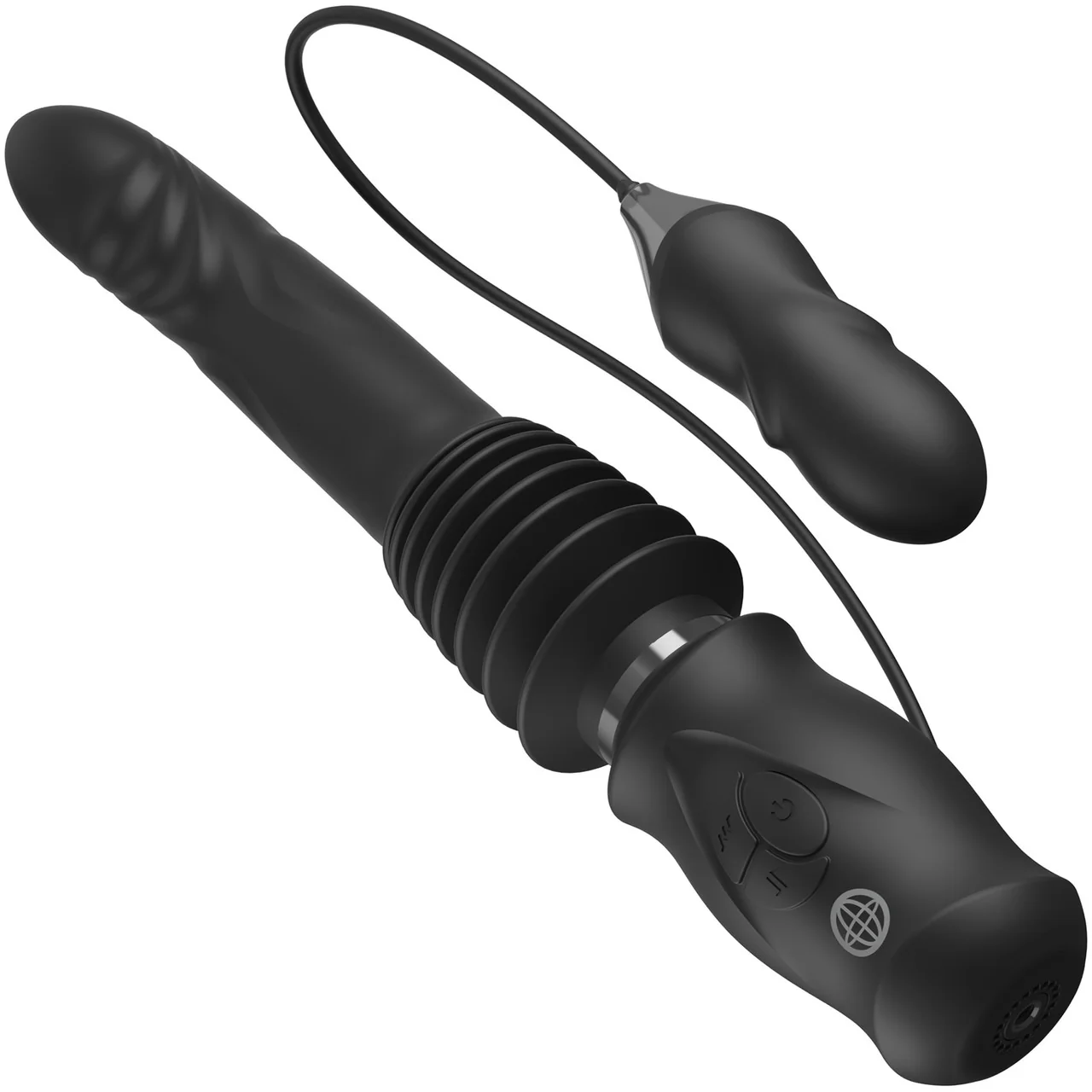 Fetish Fantasy Series Ultimate Silicone Rechargeable Thruster With Vibrating Bullet & Suction Base - Image 2