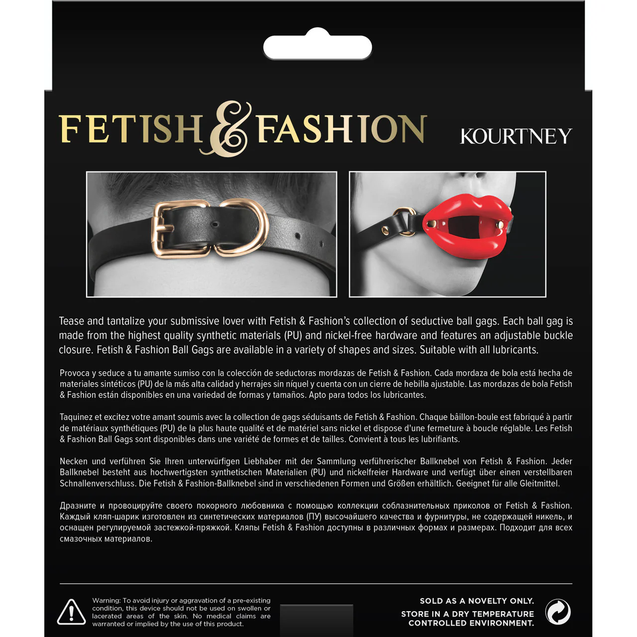 Fetish & Fashion Kourtney Silicone Breathable Lips Gag By NS Novelties - Image 3