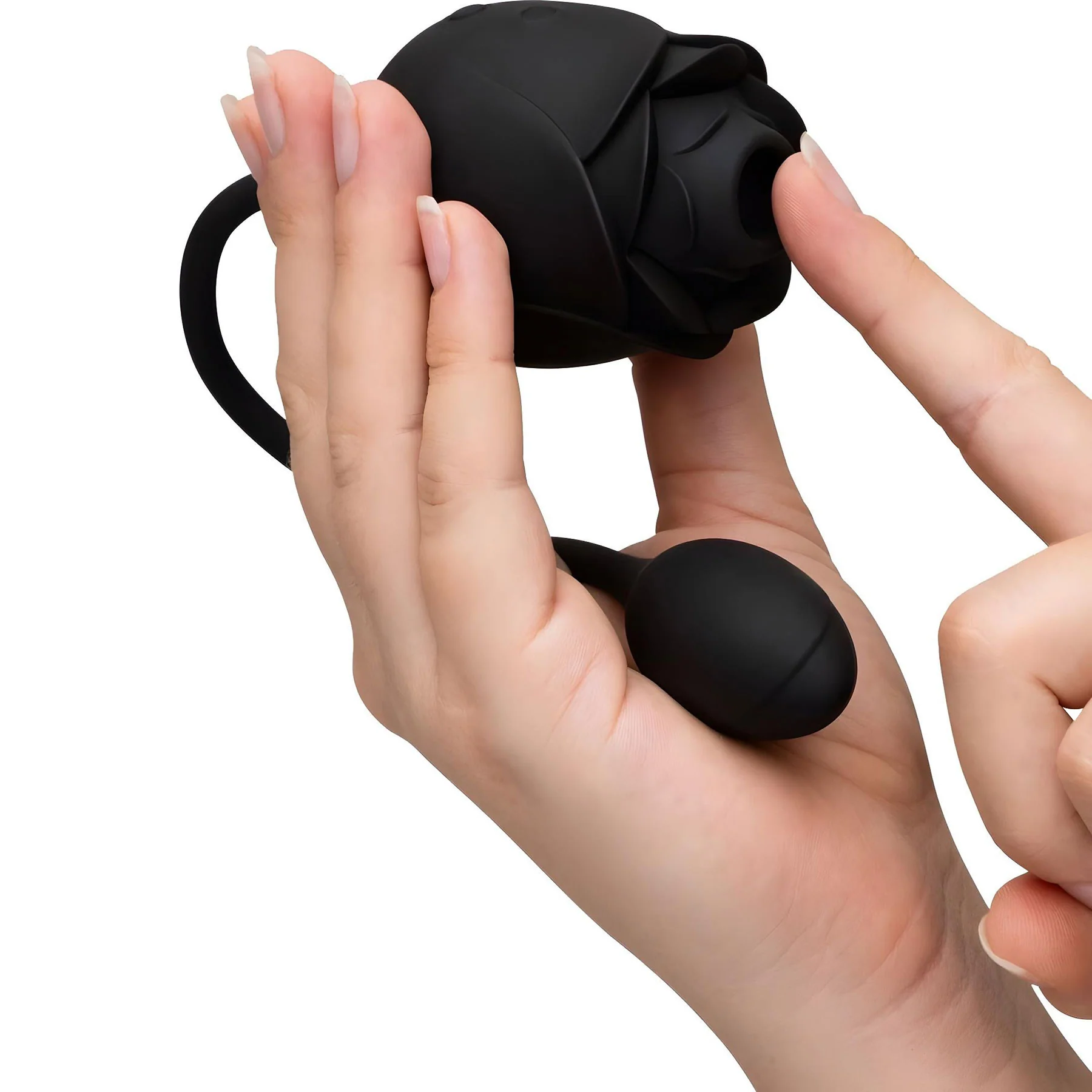 Fifty Shades Of Grey Dark Blushing Rose Clitoral Suction Stimulator & Vibrating Egg - Image 3