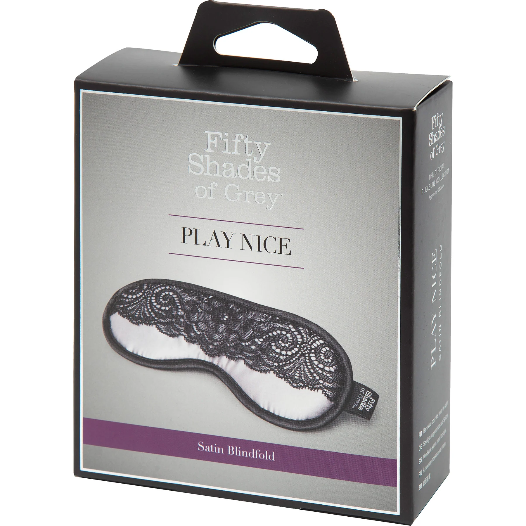 Fifty Shades of Grey Play Nice Satin and Lace Blindfold - Image 4