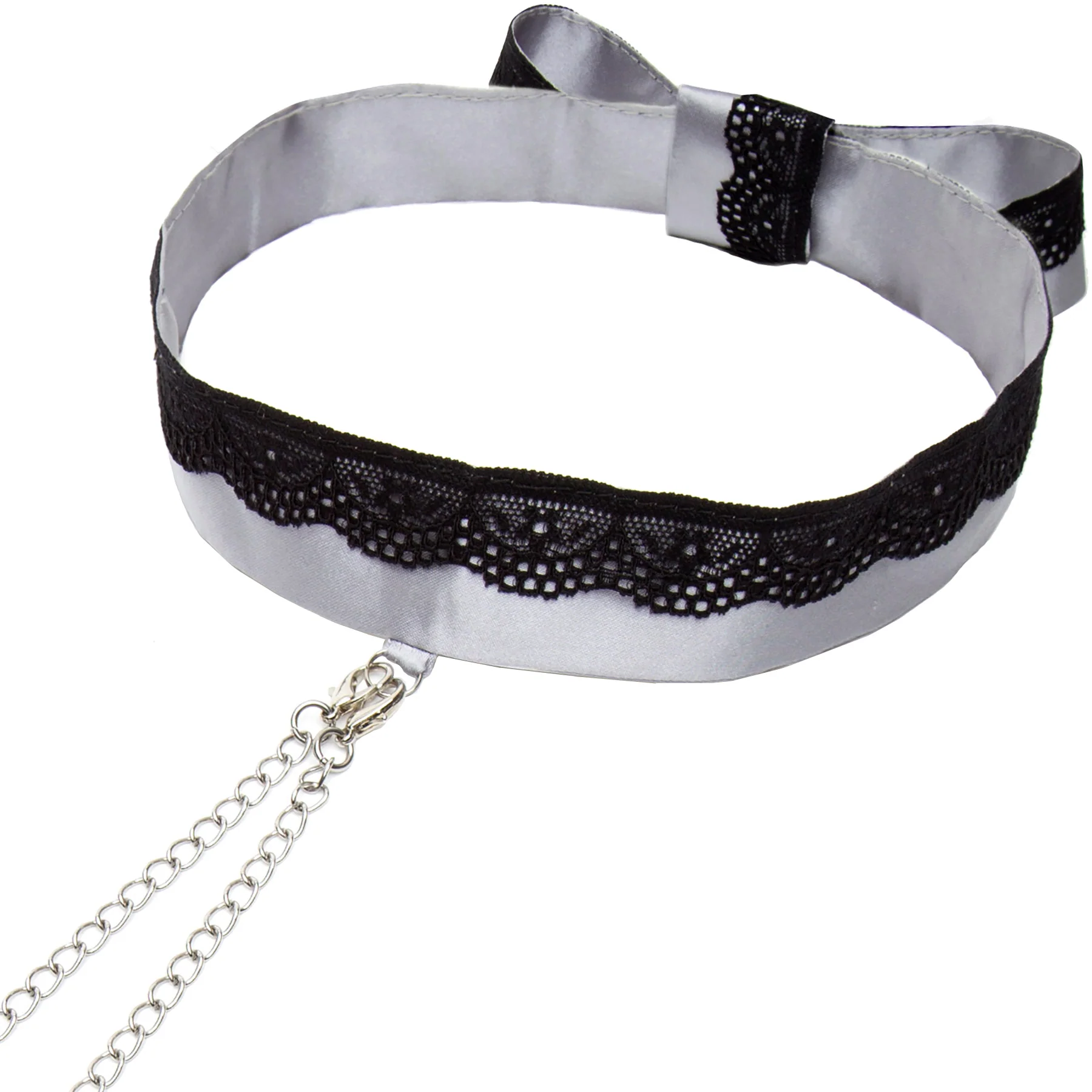 Fifty Shades of Grey Play Nice Satin & Lace Collar and Nipple Clamps - Image 3