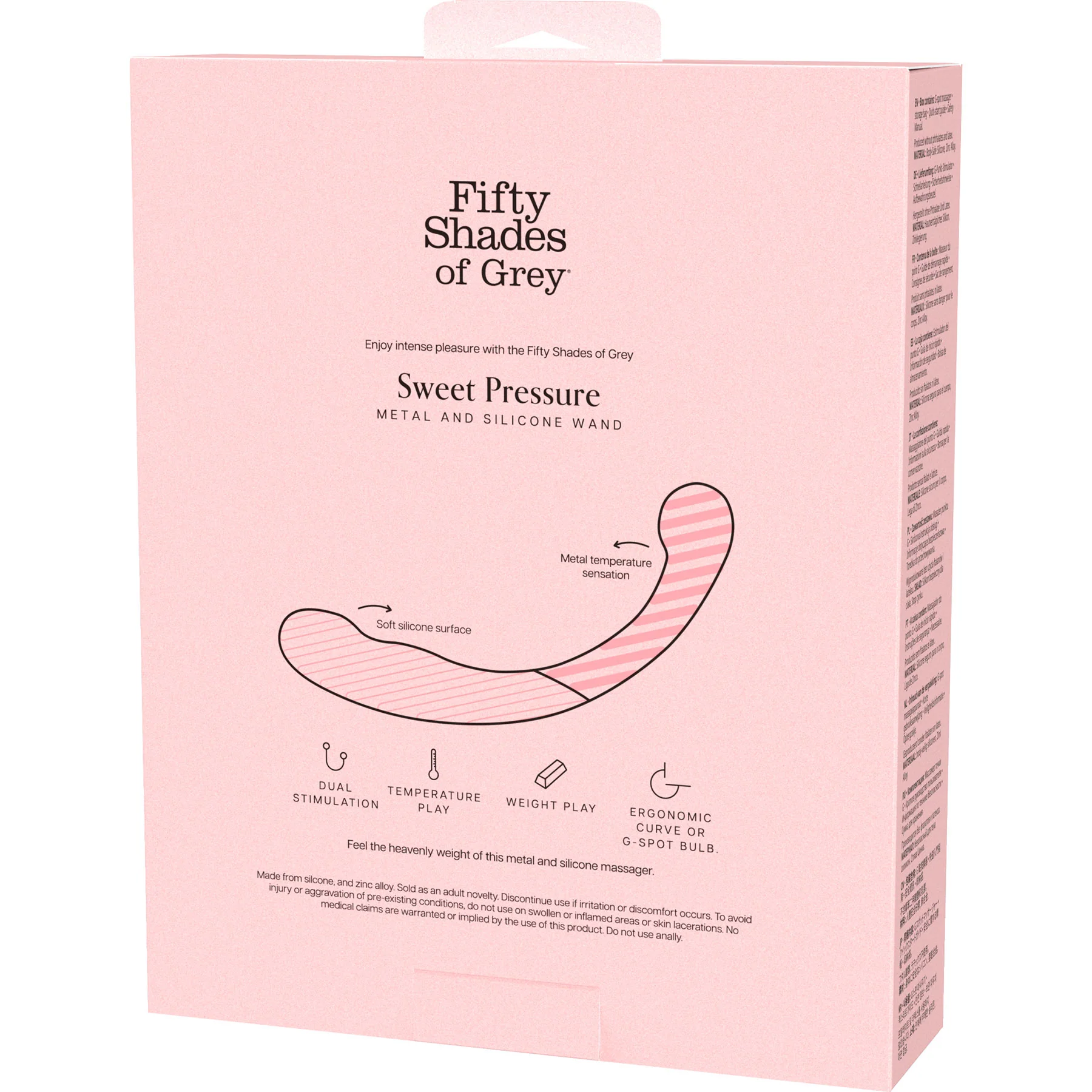 Fifty Shades of Grey Sweet Pressure Dark Steel And Silicone Double-Ended Dildo - Image 6