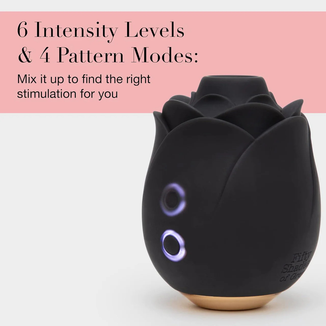 Fifty Shades Of Grey The Rose Silicone Rechargeable Clitoral Pressure Wave Stimulator - Black - Image 7