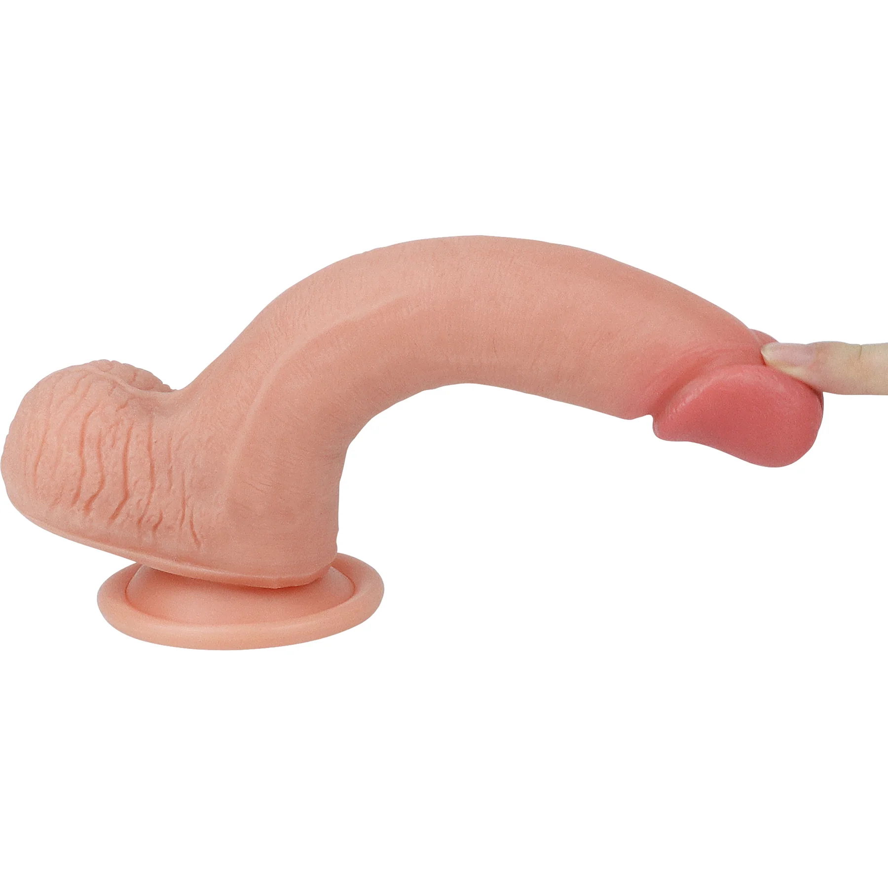 Finubar 6" Realistic Dual Density Silicone Dildo With Suction Cup & Balls By Pleasure Engine - Image 5
