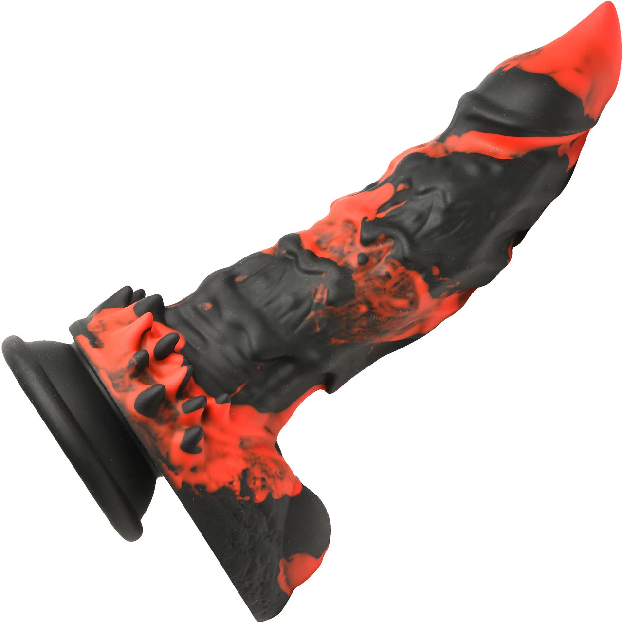 Fire Demon Monster 8.5" Silicone Suction Cup Dildo With Balls By Creature Cocks - Image 7