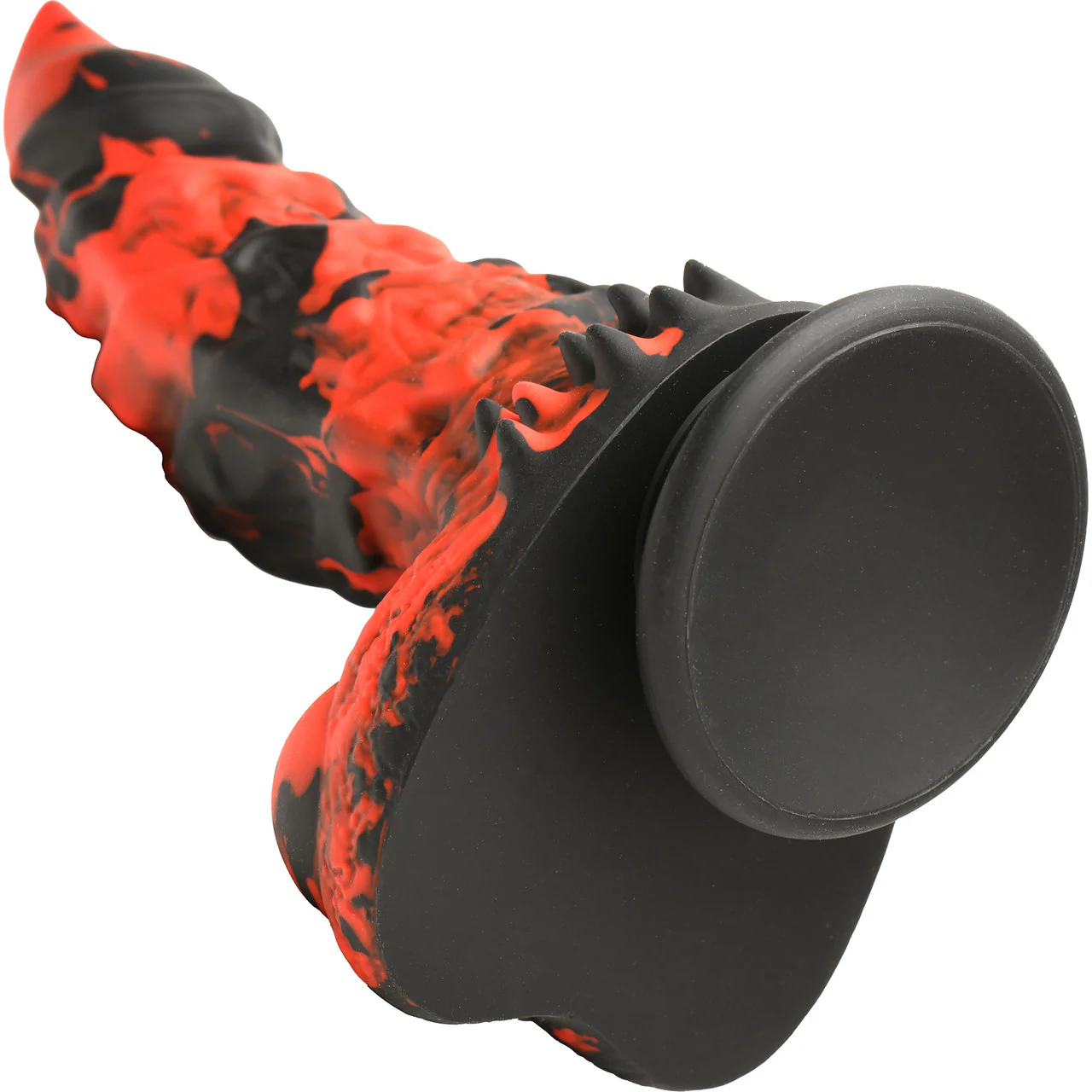 Fire Demon Monster 8.5" Silicone Suction Cup Dildo With Balls By Creature Cocks - Image 8