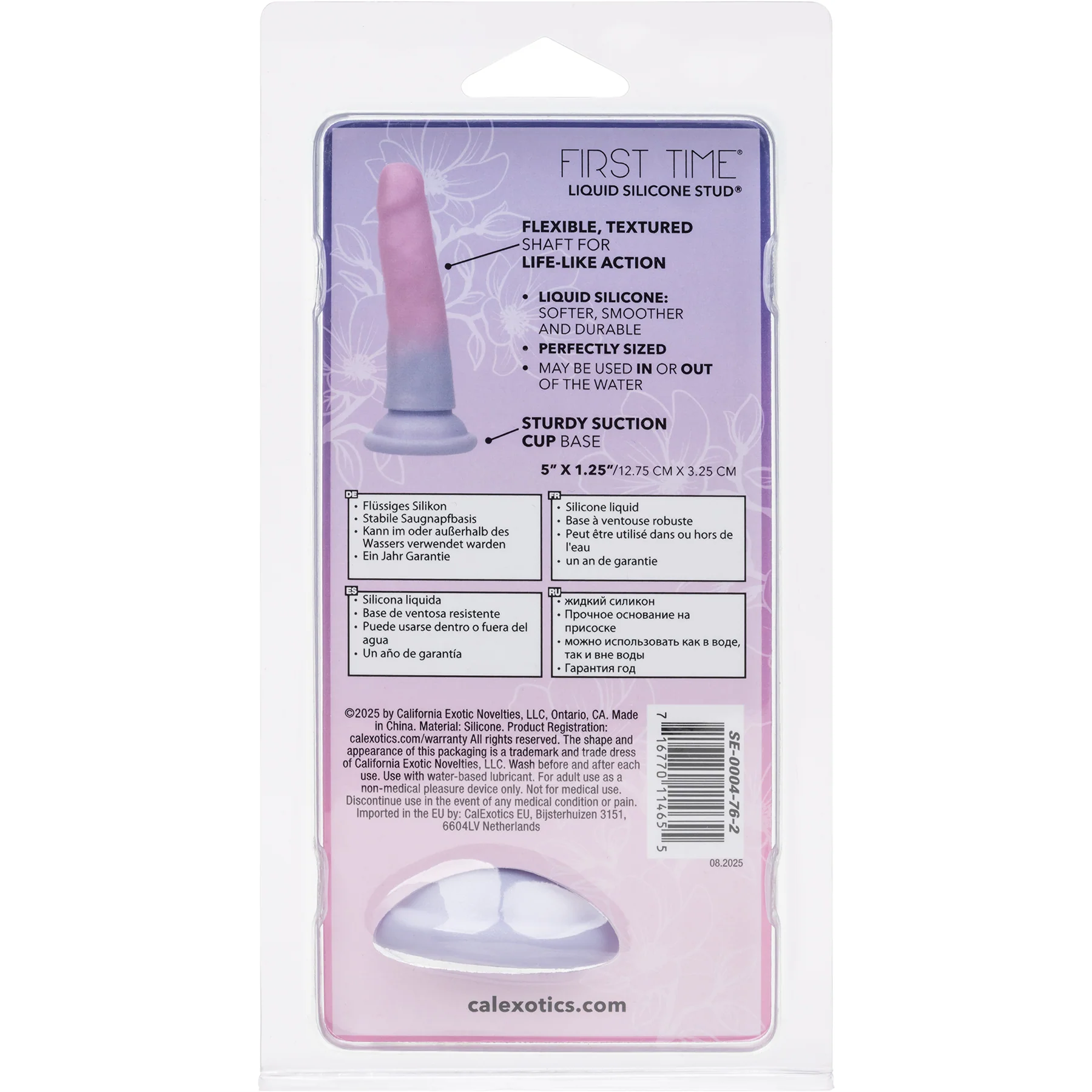 First Time® Liquid Silicone Stud® 5.75" Suction Cup Dildo - Image 9