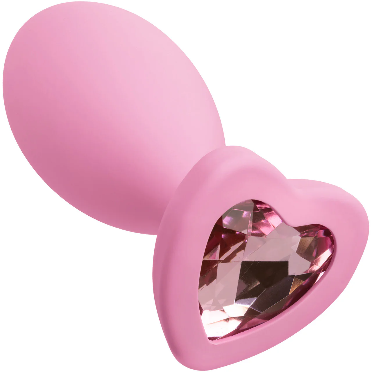 First Time® Crystal Booty Duo Silicone Anal Plug 2 Piece Set By CalExotics - Pink - Image 3