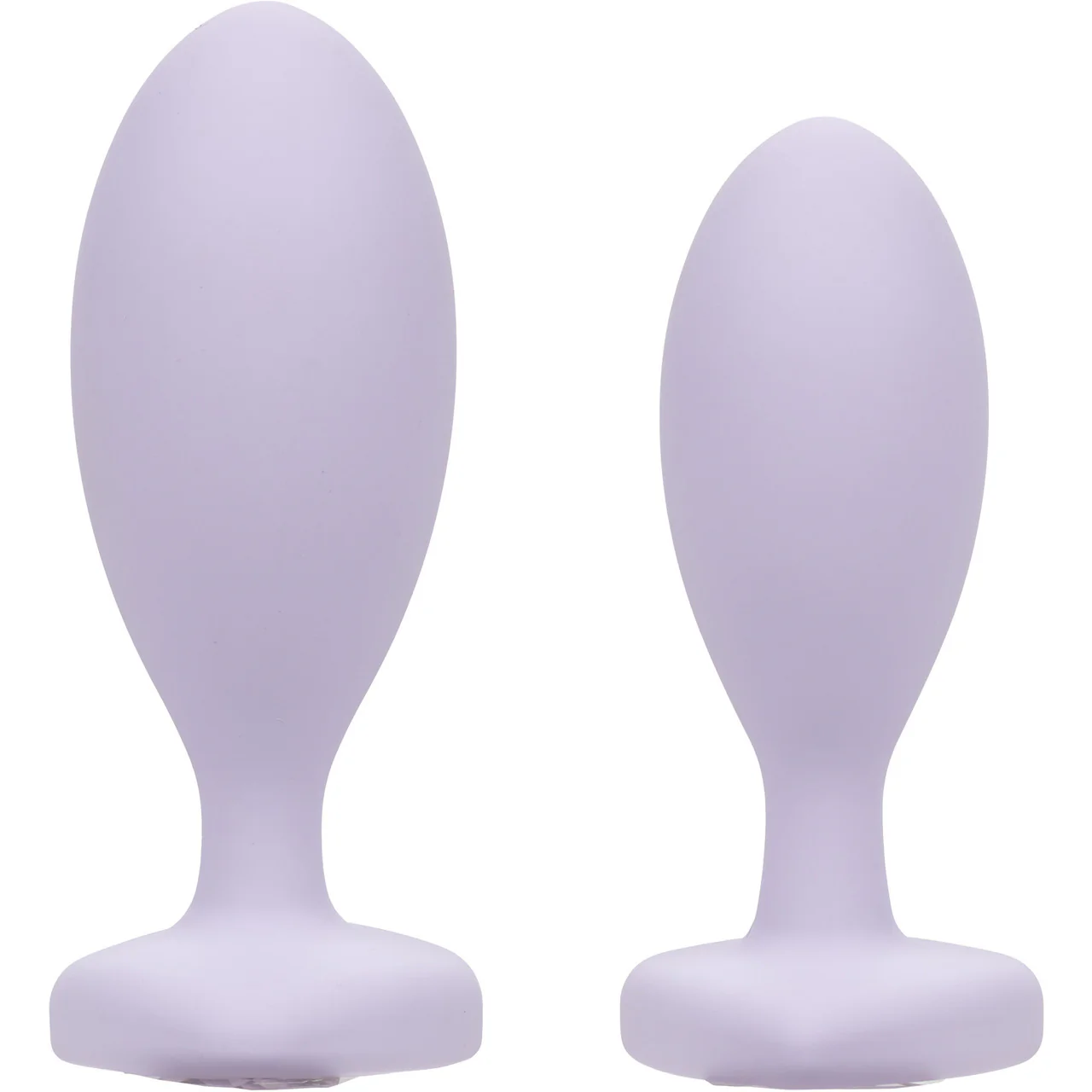 First Time® Crystal Booty Duo Silicone Anal Plug 2 Piece Set By CalExotics - Purple - Image 5