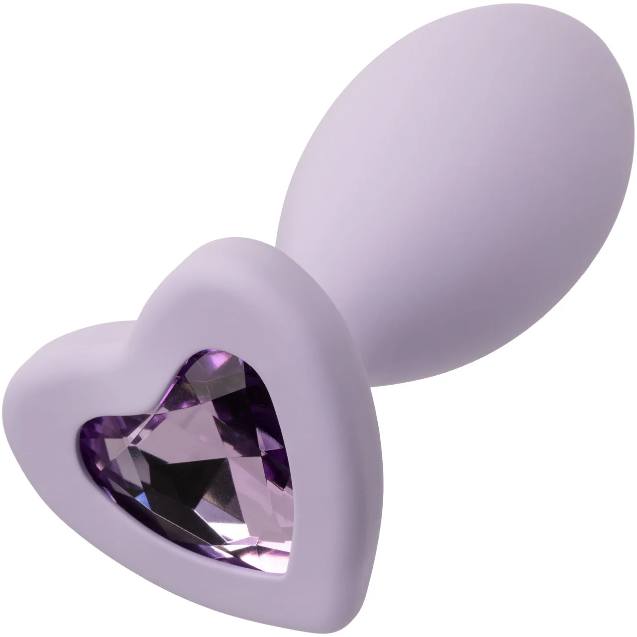 First Time® Crystal Booty Duo Silicone Anal Plug 2 Piece Set By CalExotics - Purple - Image 6