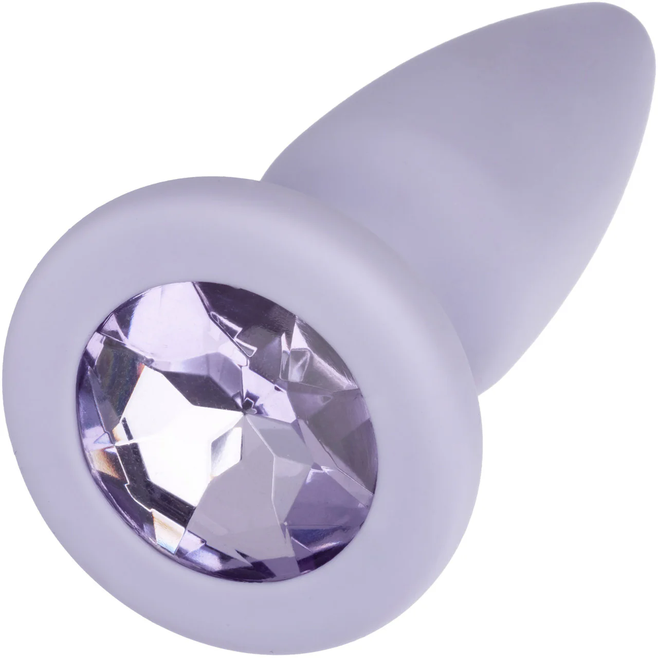 First Time® Crystal Booty Silicone Anal Trainer Kit With Three Jeweled Plugs by CalExotics - Purple - Image 12