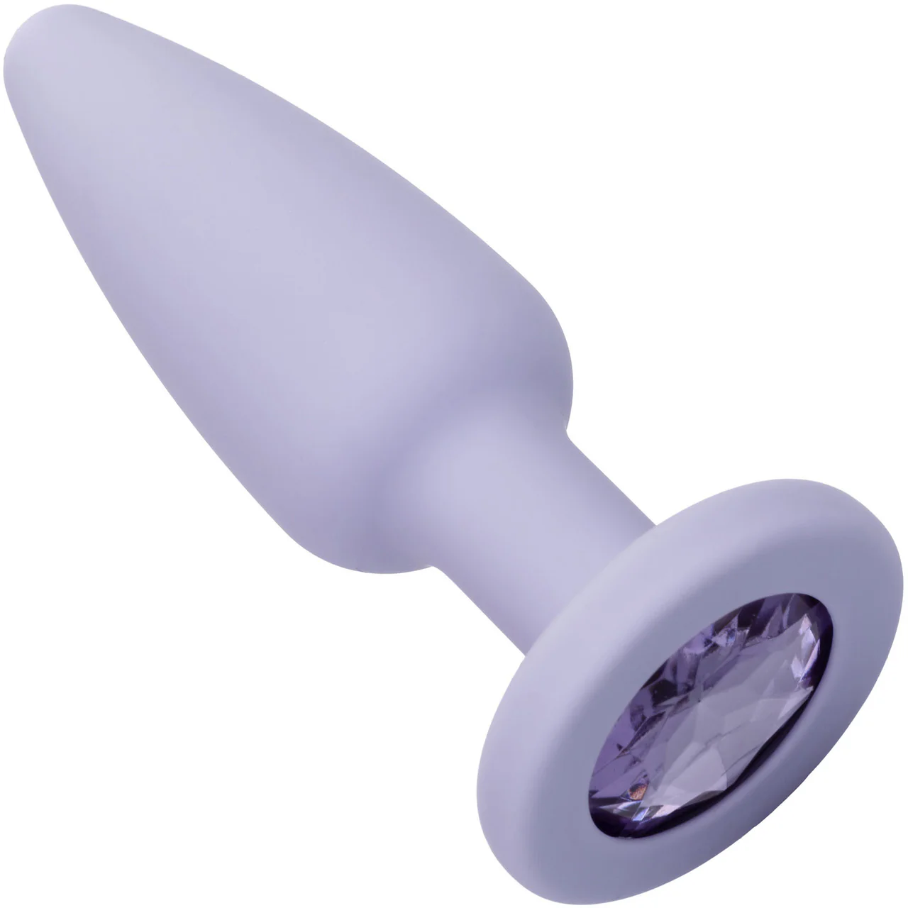 First Time® Crystal Booty Silicone Anal Trainer Kit With Three Jeweled Plugs by CalExotics - Purple - Image 4