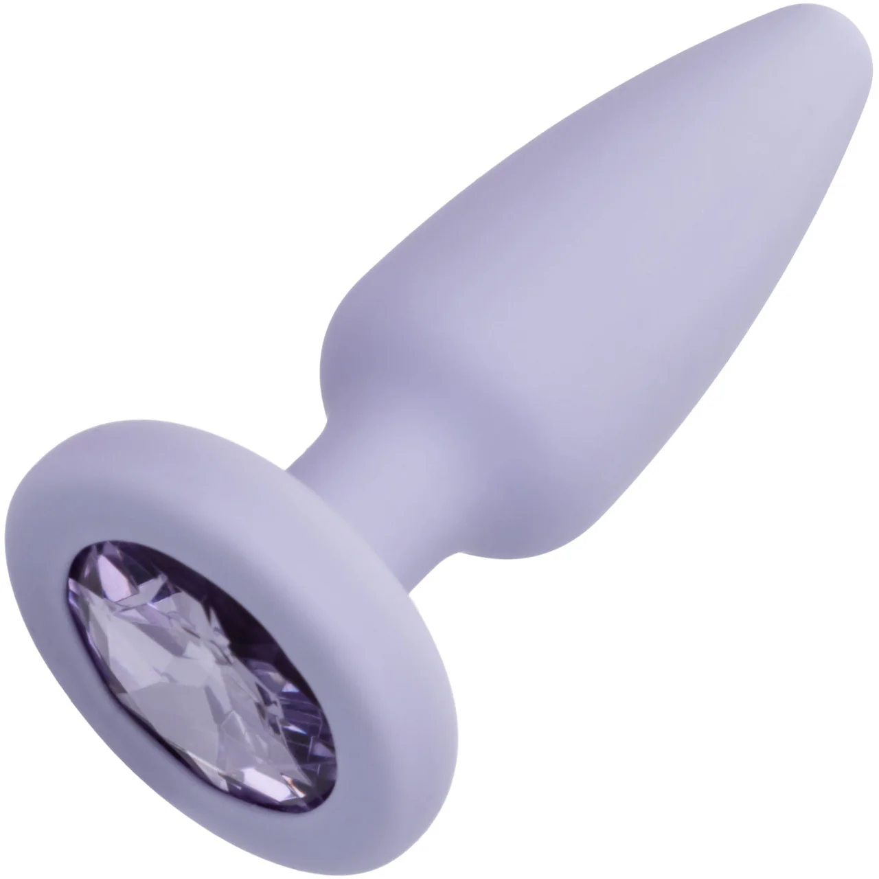First Time® Crystal Booty Silicone Anal Trainer Kit With Three Jeweled Plugs by CalExotics - Purple - Image 5