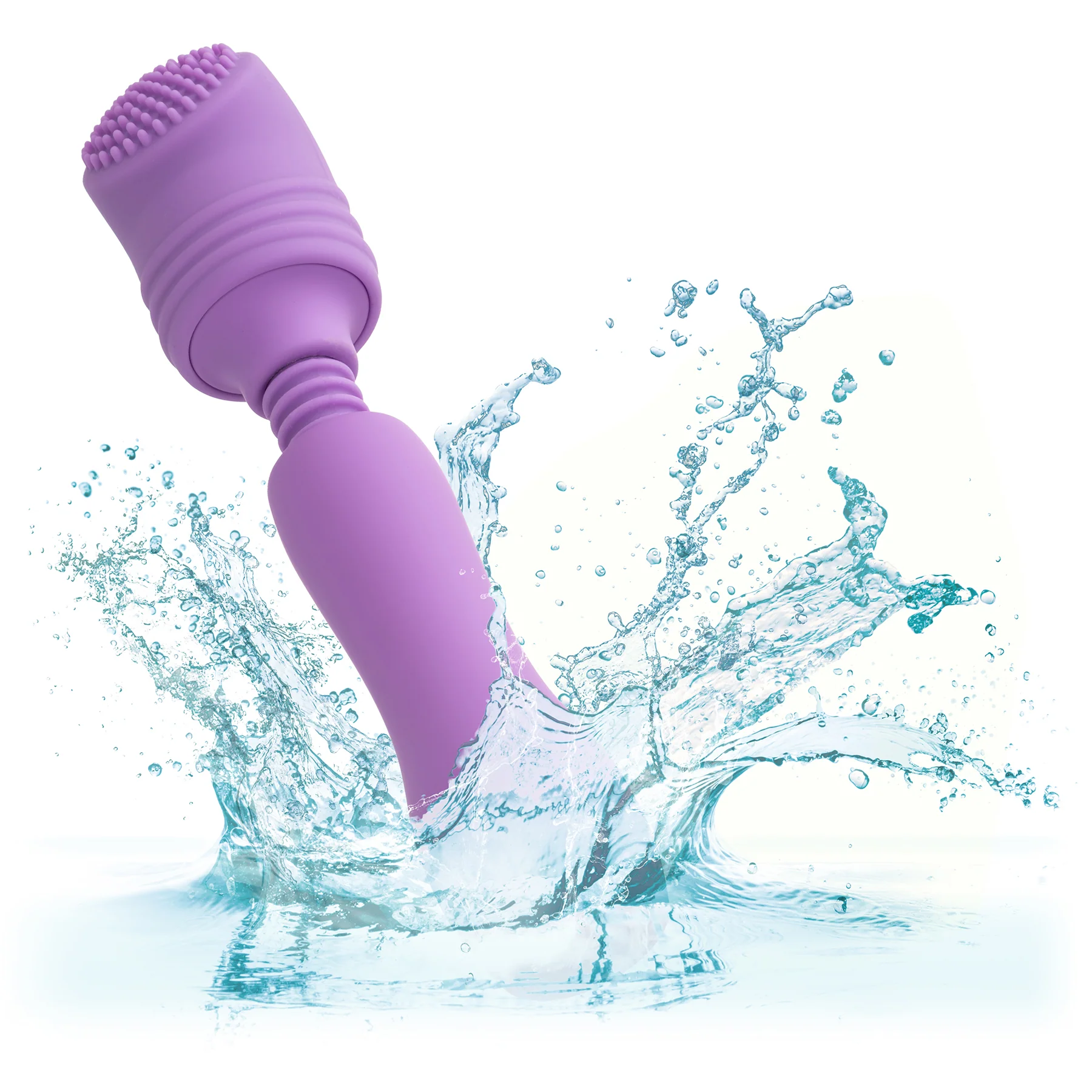 First Time® Rechargeable Travel Teaser Kit Silicone Mini Wand With 4 Attachments - Image 2