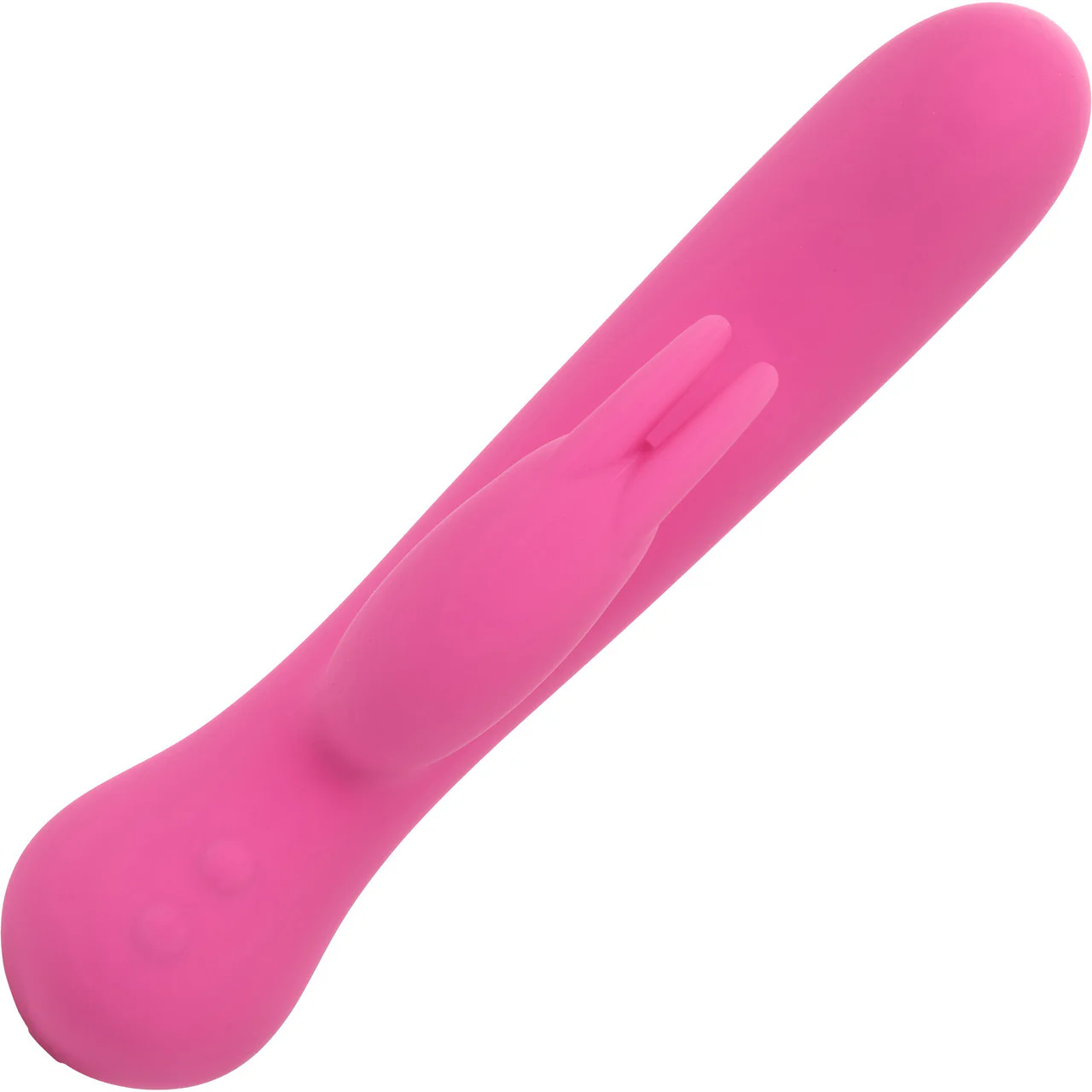 First Time® Rechargeable Bunny Waterproof Silicone Dual Stimulation Vibrator By CalExotics - Pink - Image 5