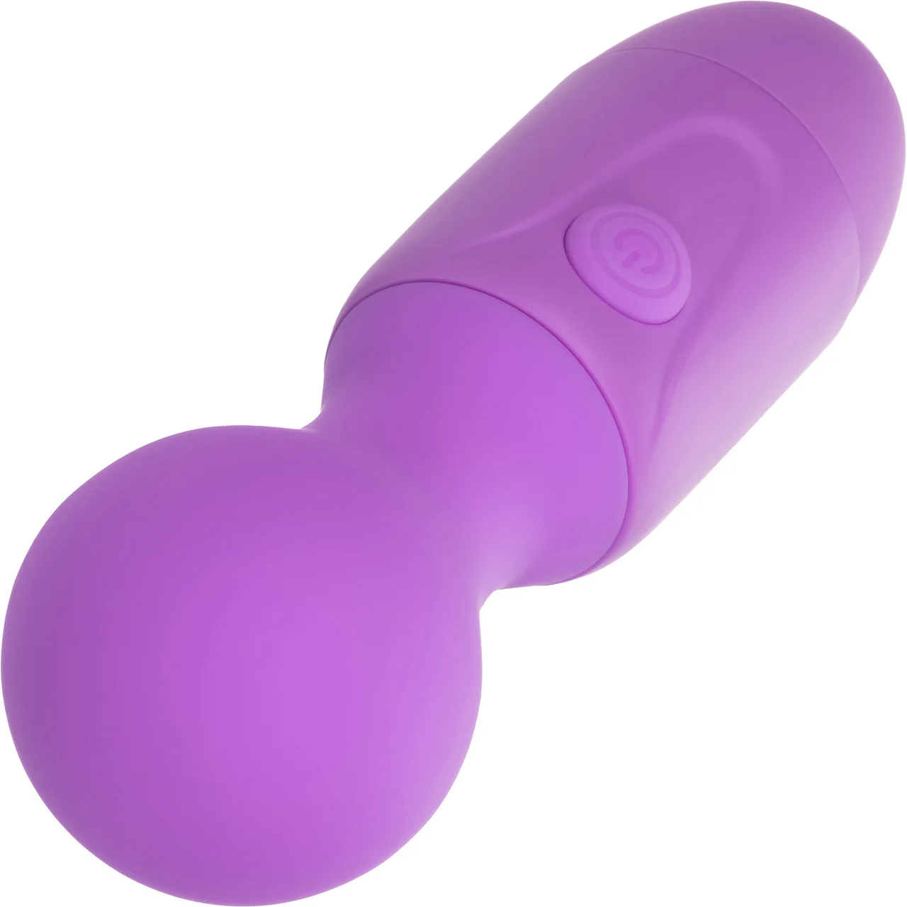 First Time® Rechargeable Massager Waterproof Silicone Mini Wand Vibrator By CalExotics - Purple - Image 5