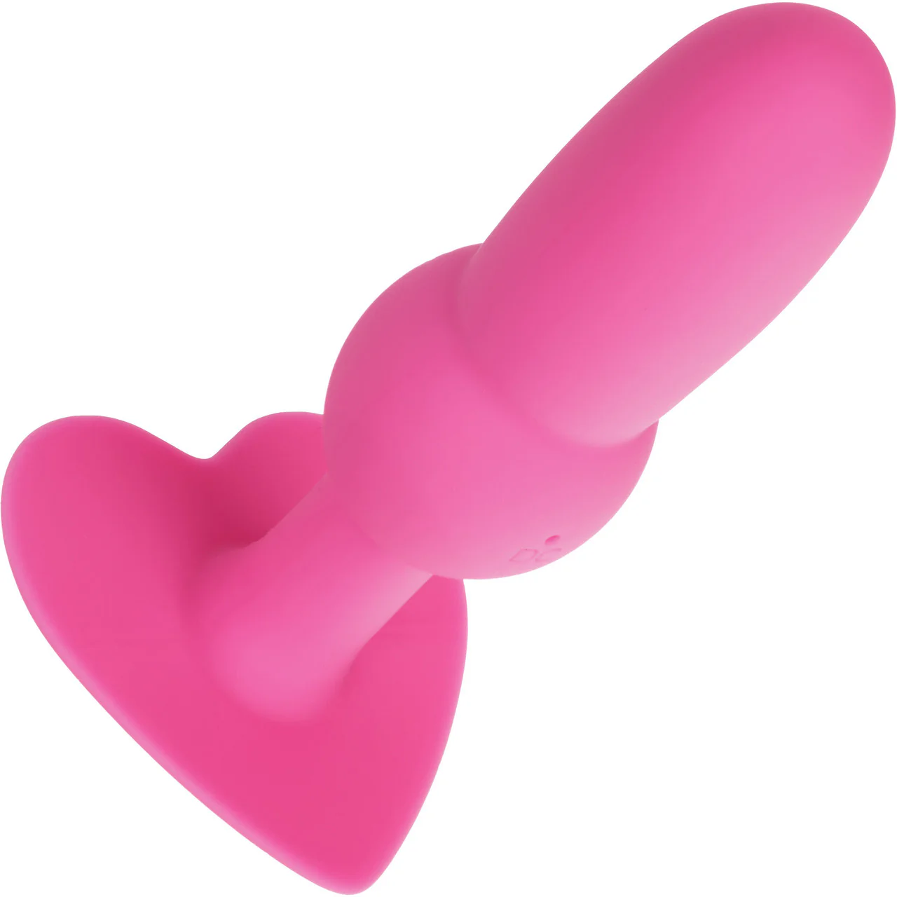 First Time® Vibrating Beaded Probe Rechargeable Waterproof Silicone Butt Plug By CalExotics - Pink