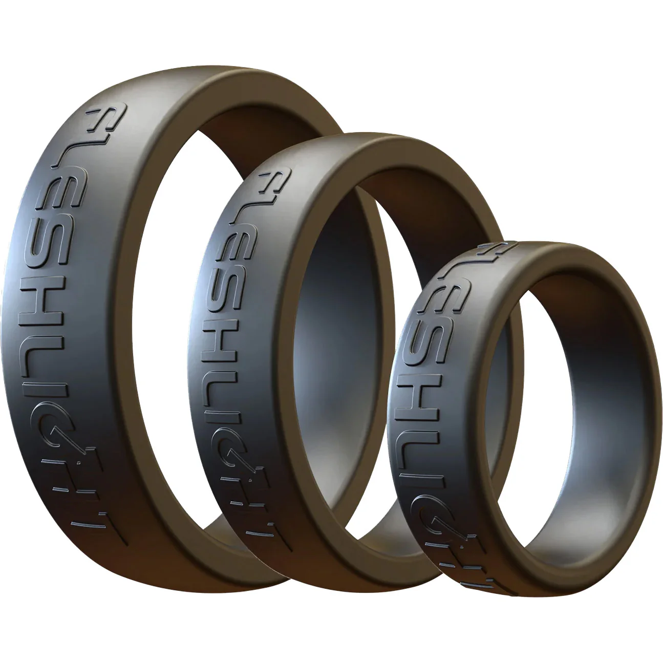 Fleshlight FleshBands 3 Size Silicone Cock Ring Set