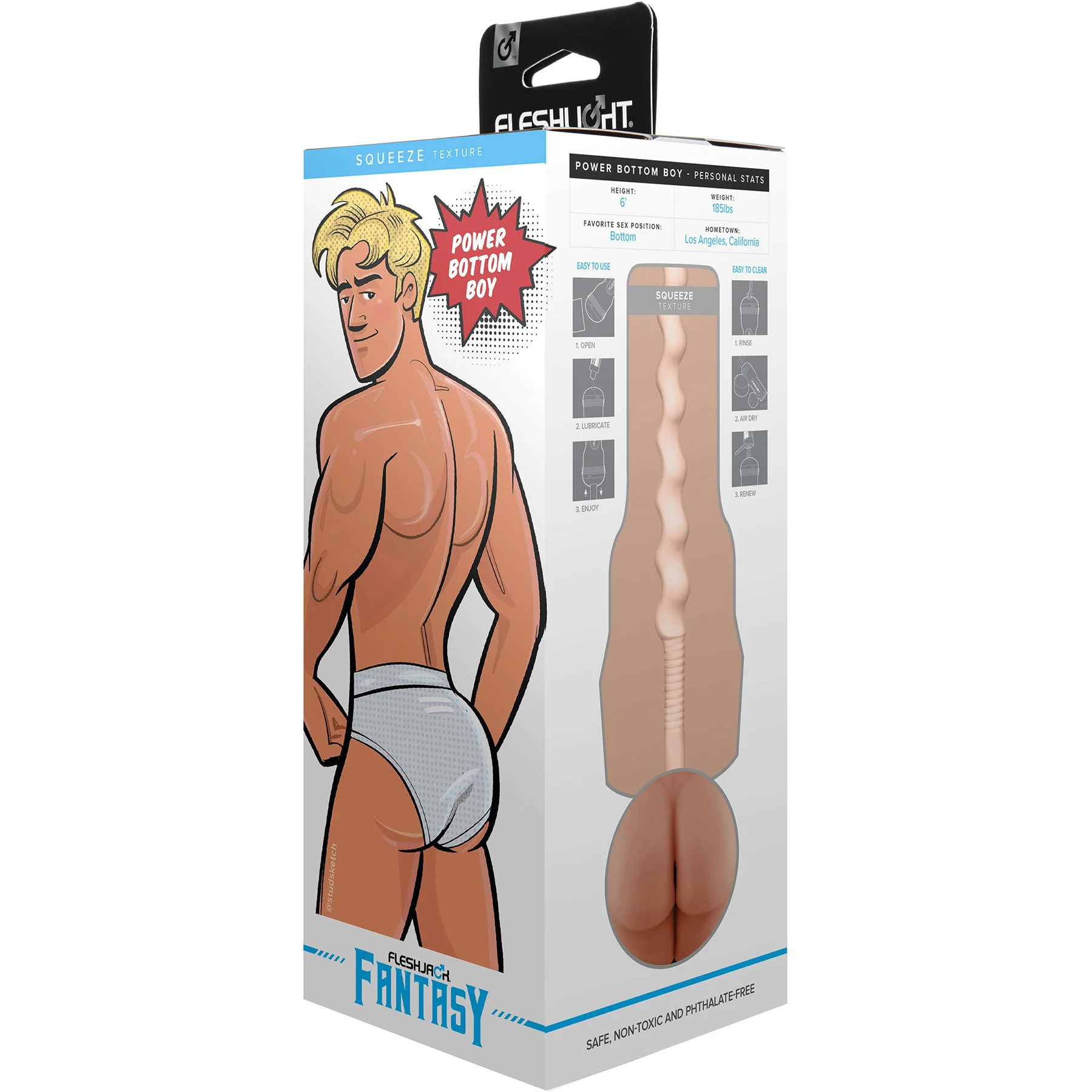 Fleshlight Fleshjack Fantasy Power Bottom Boy - Squeeze Texture - Image 7