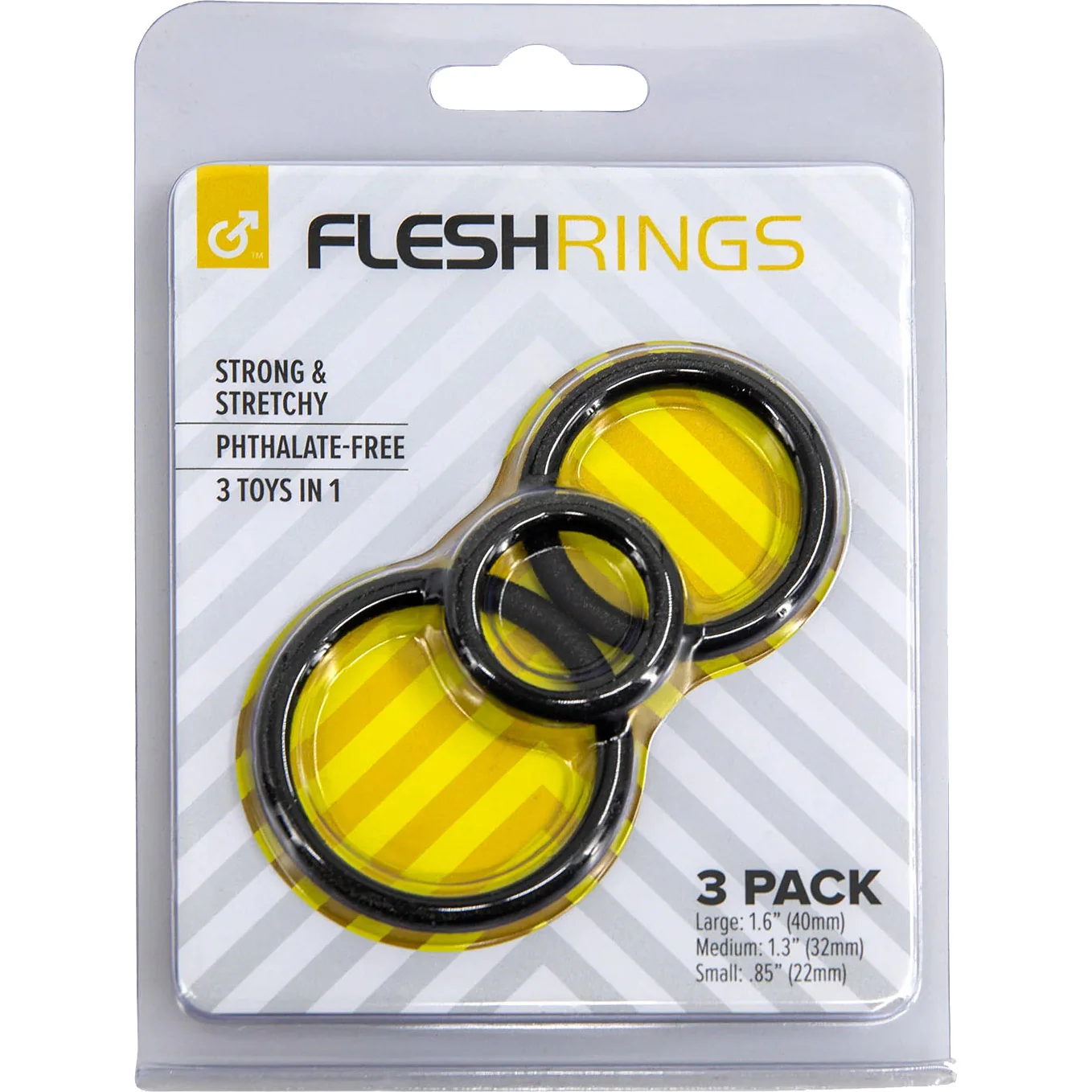 Fleshlight FleshRings 3 Size Silicone Cock Ring Set - Image 4