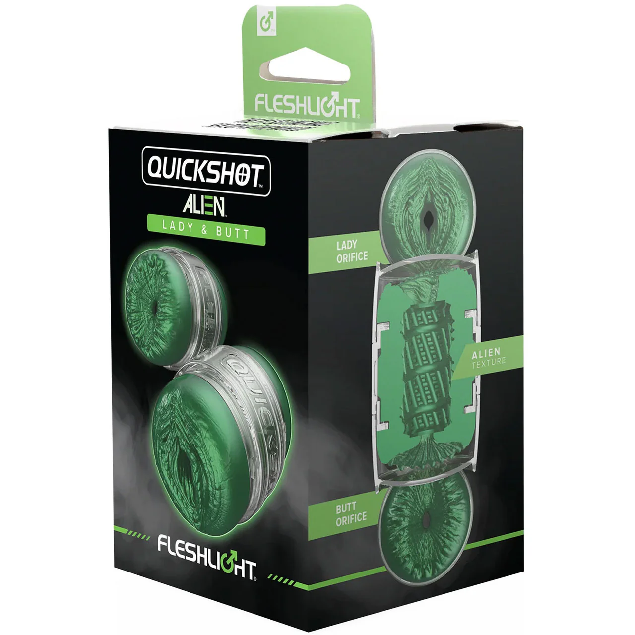 Fleshlight QUICKSHOT Alien Metallic Lady & Butt - Compact Masturbation Sleeve - Image 11