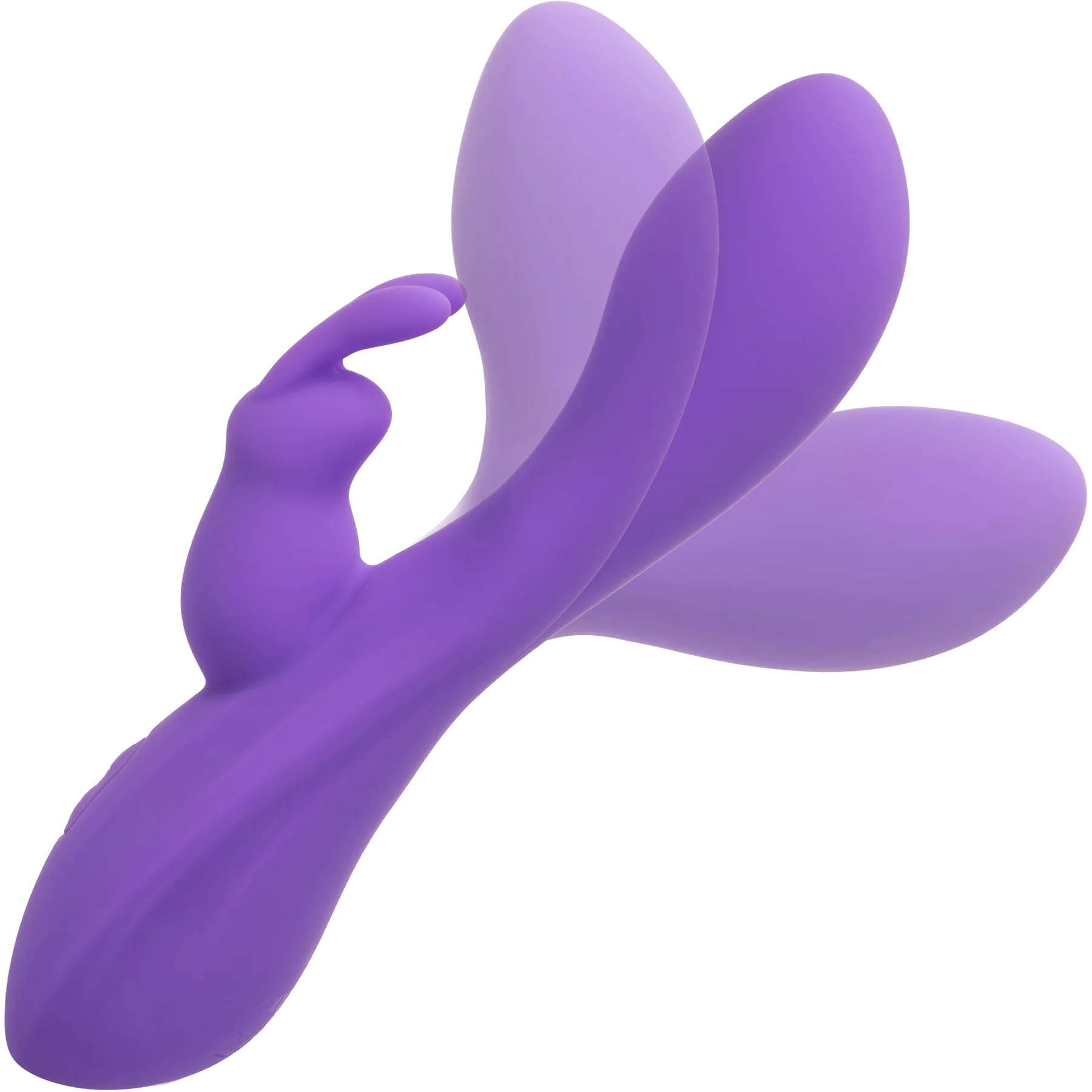 Flex Bend & Hold Double Rumbler Waterproof Silicone Rabbit Vibrator By CalExotics - Image 2