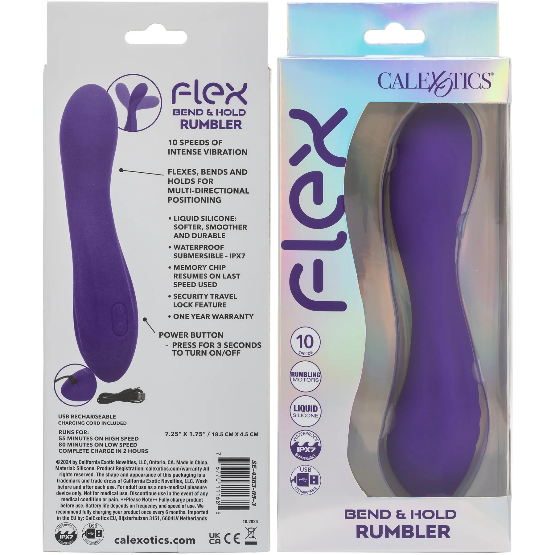 Flex Bend & Hold Rumbler Waterproof Silicone Vibrator By CalExotics - Image 8