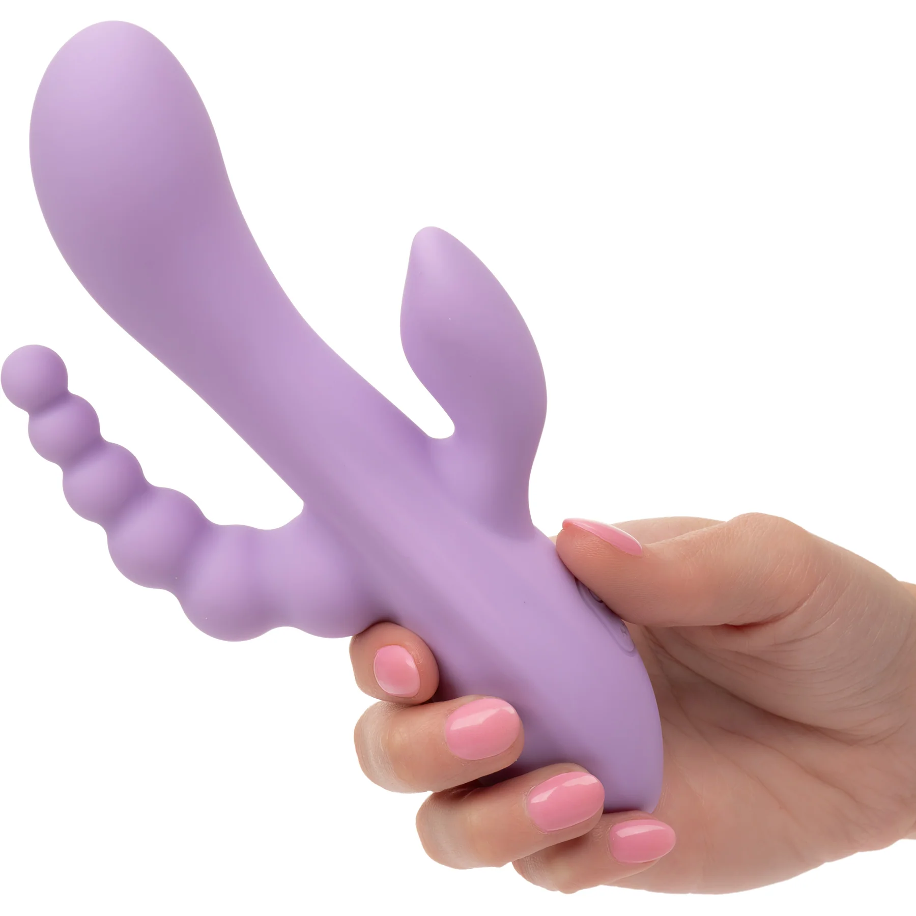 Flex Bend & Hold Triple Rumbler Silicone Triple Stimulation Vibrator By CalExotics - Image 3