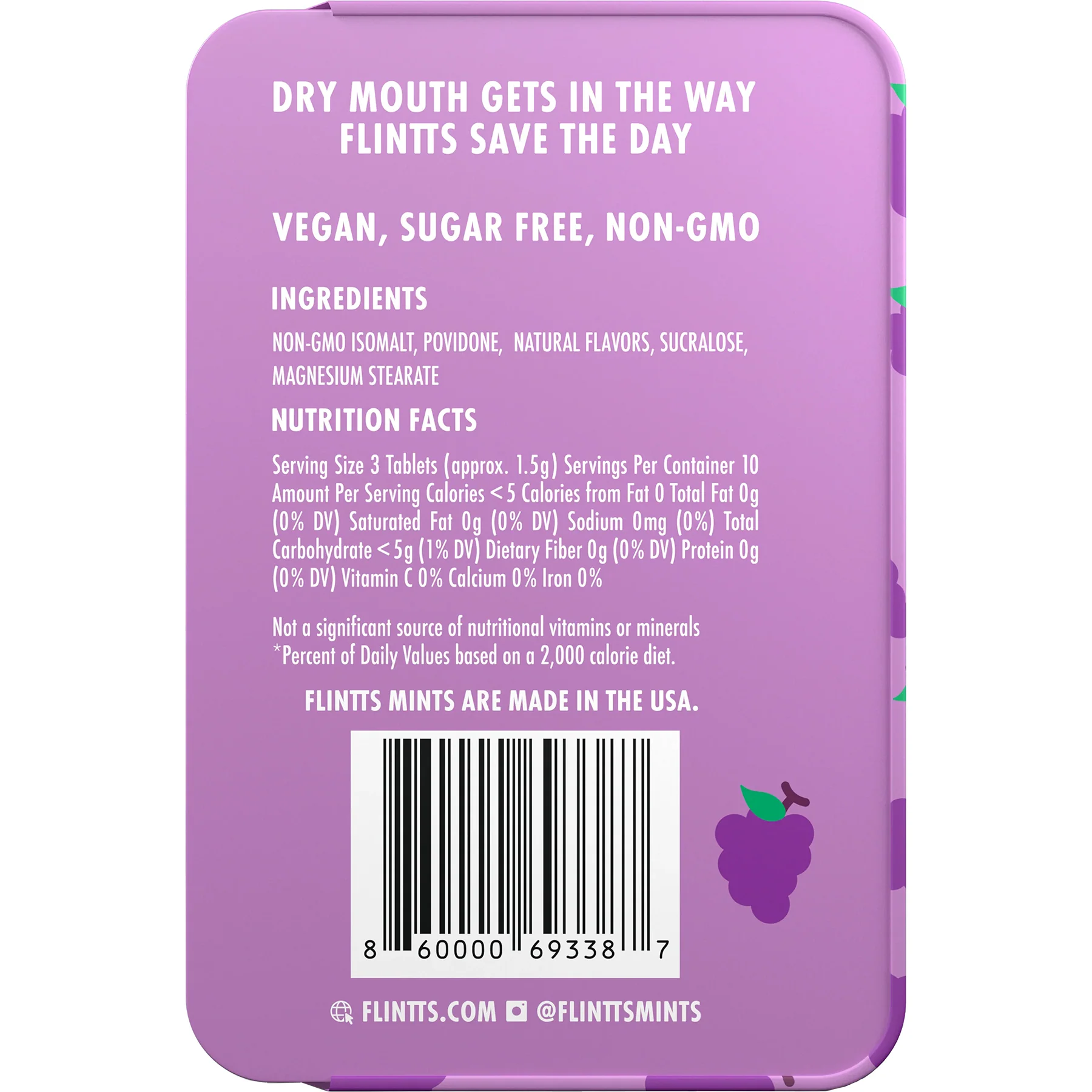 Flintts Mints Mouth Watering Oral Delights - 30 Tablets - Image 9