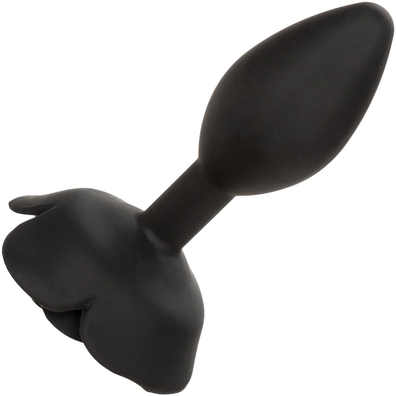 Forbidden Large Rose Silicone Butt Plug By CalExotics - Black - Image 6