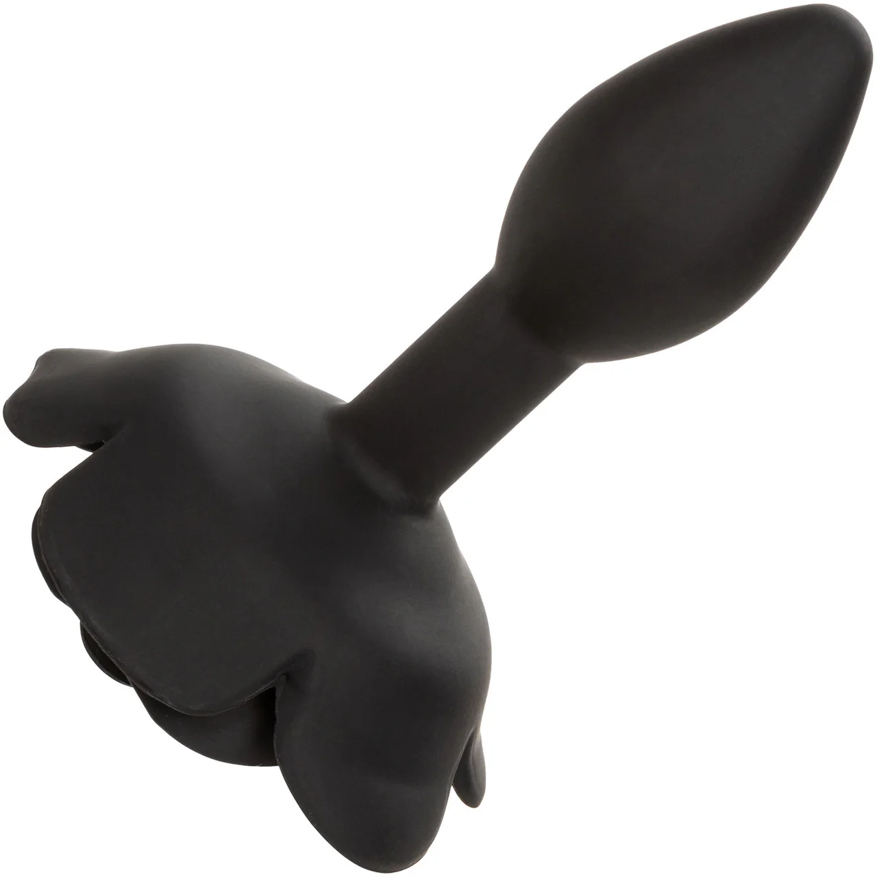 Forbidden Small Rose Silicone Butt Plug By CalExotics - Black - Image 6