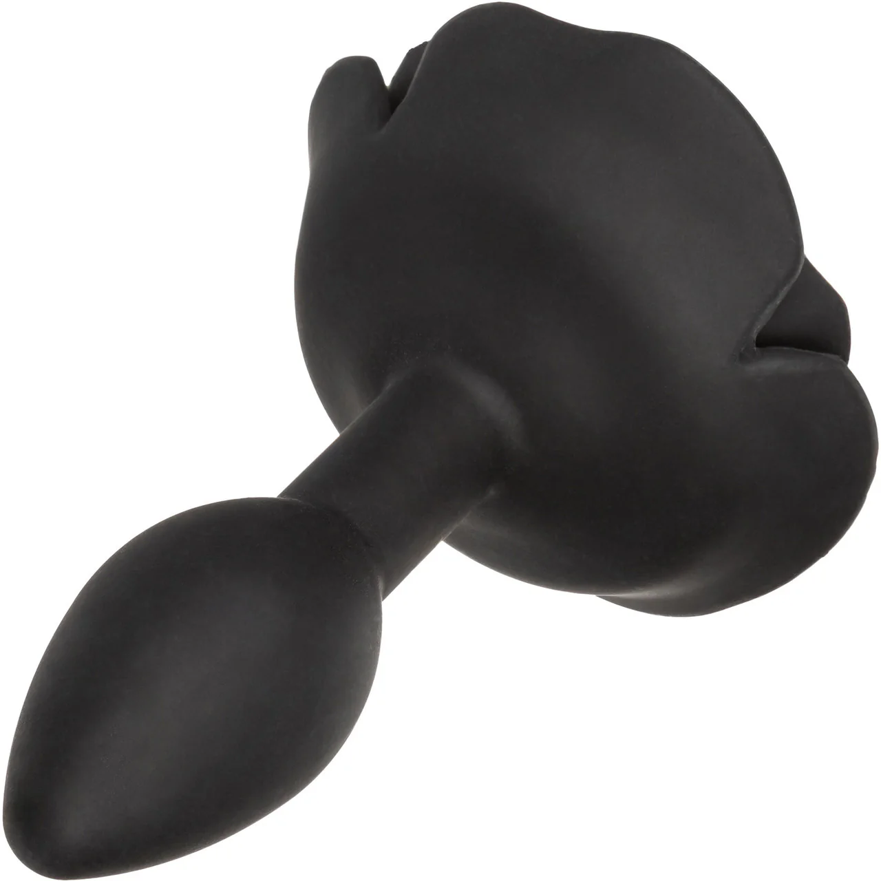 Forbidden Small Rose Silicone Butt Plug By CalExotics - Black - Image 7