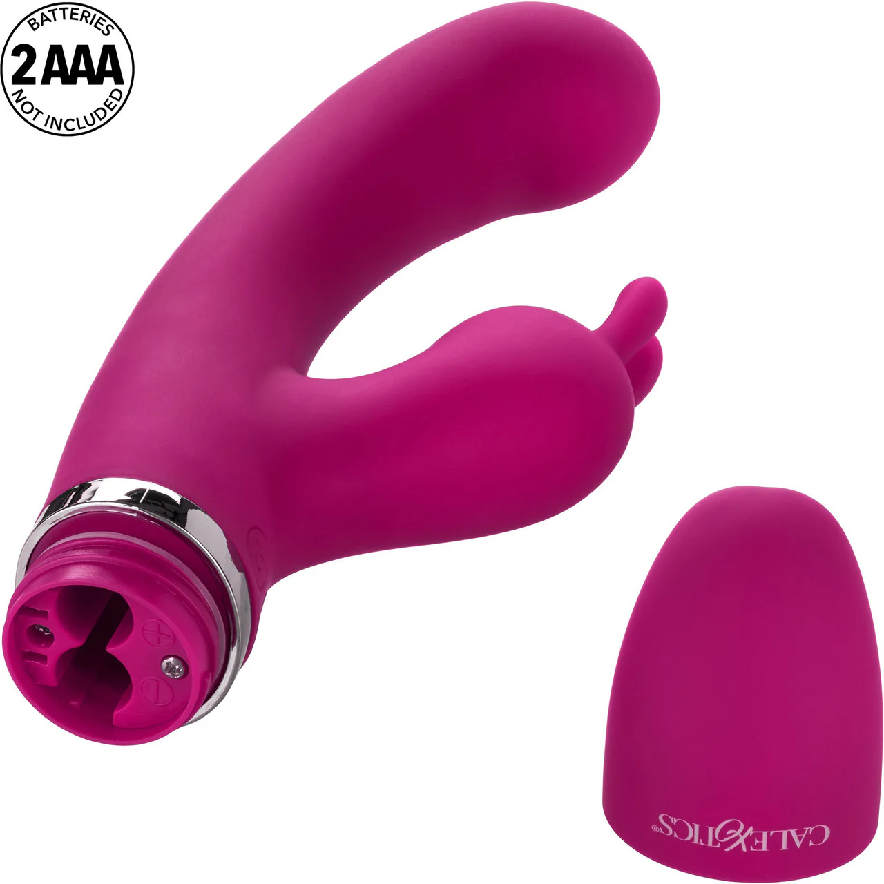 Foreplay Frenzy Bunny Kisser Dual Stimulation Vibrator By CalExotics - Pink - Image 13
