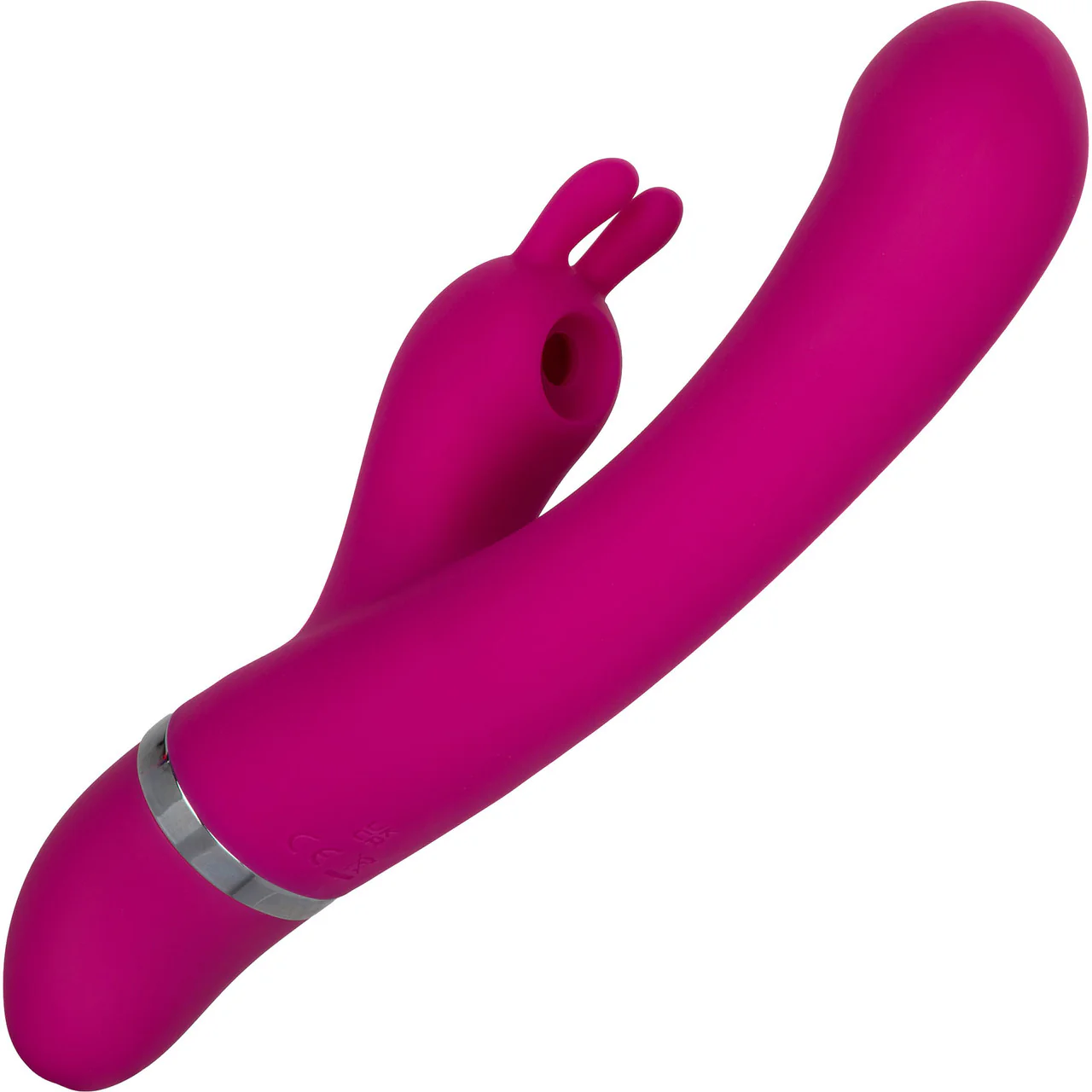Foreplay Frenzy Bunny Kisser Dual Stimulation Vibrator By CalExotics - Pink - Image 4