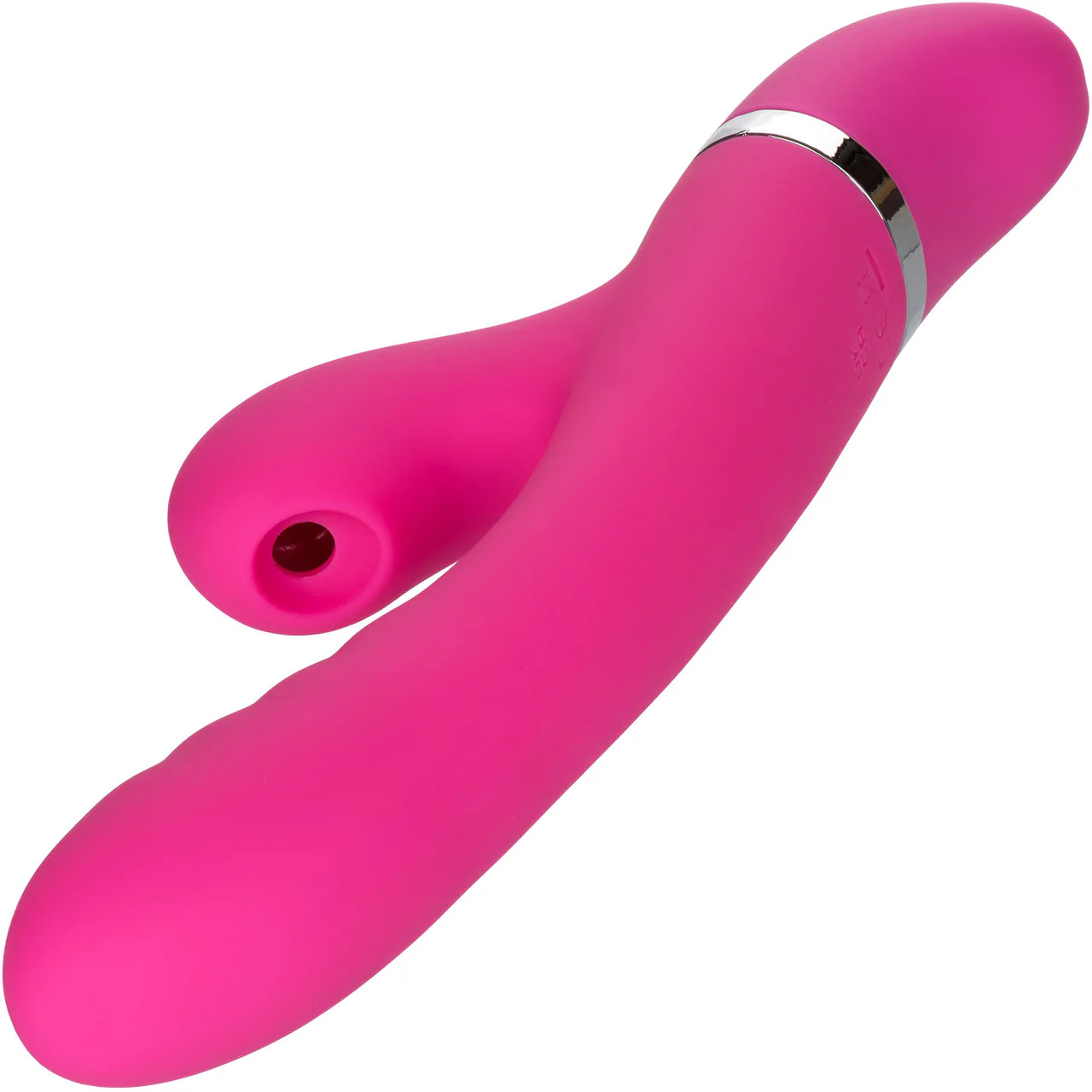 Foreplay Frenzy Pucker Dual Stimulation Vibrator With Suction By CalExotics - Pink - Image 6