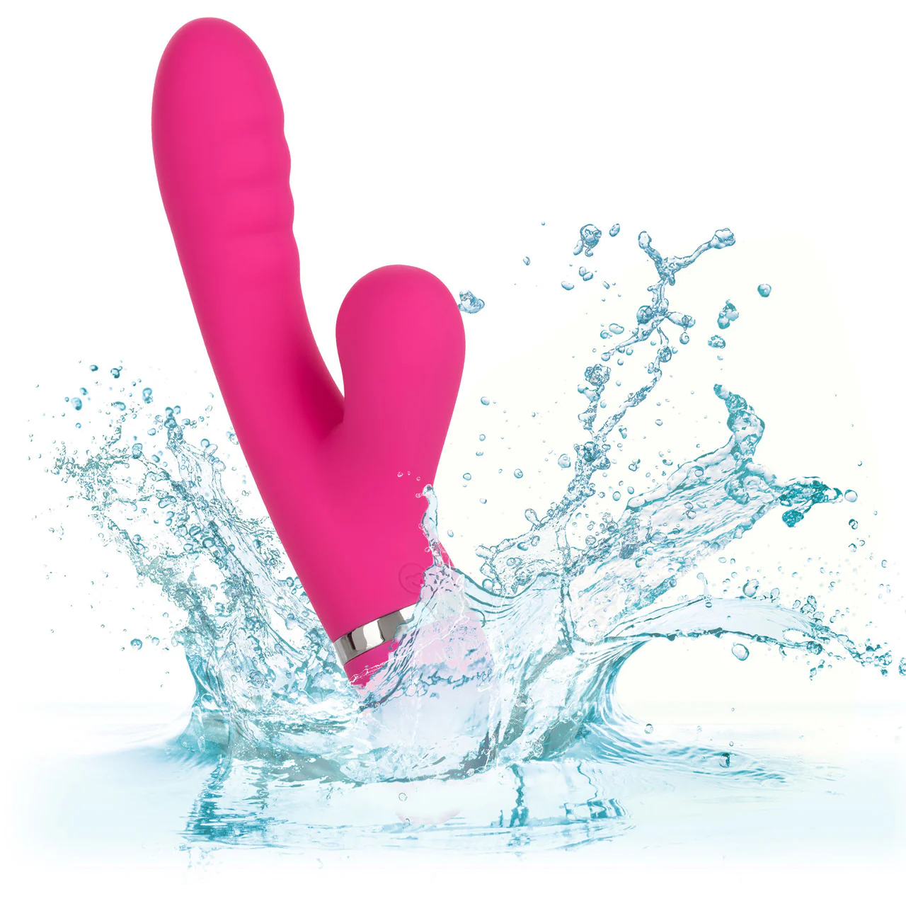 Foreplay Frenzy Pucker Dual Stimulation Vibrator With Suction By CalExotics - Pink - Image 9