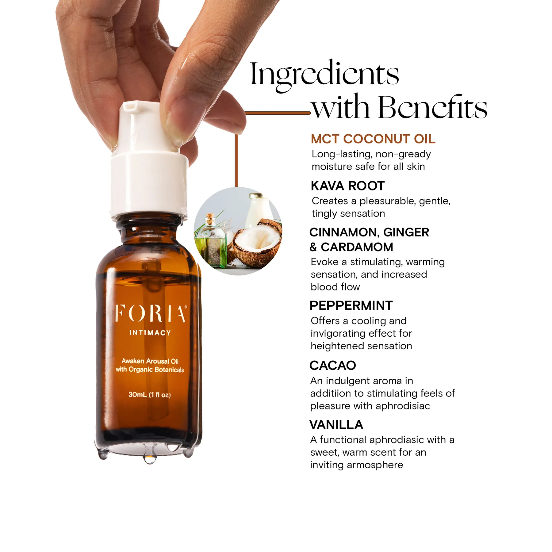 Foria Intimacy Awaken Arousal Oil with Organic Botanicals 1 fl oz - Image 9