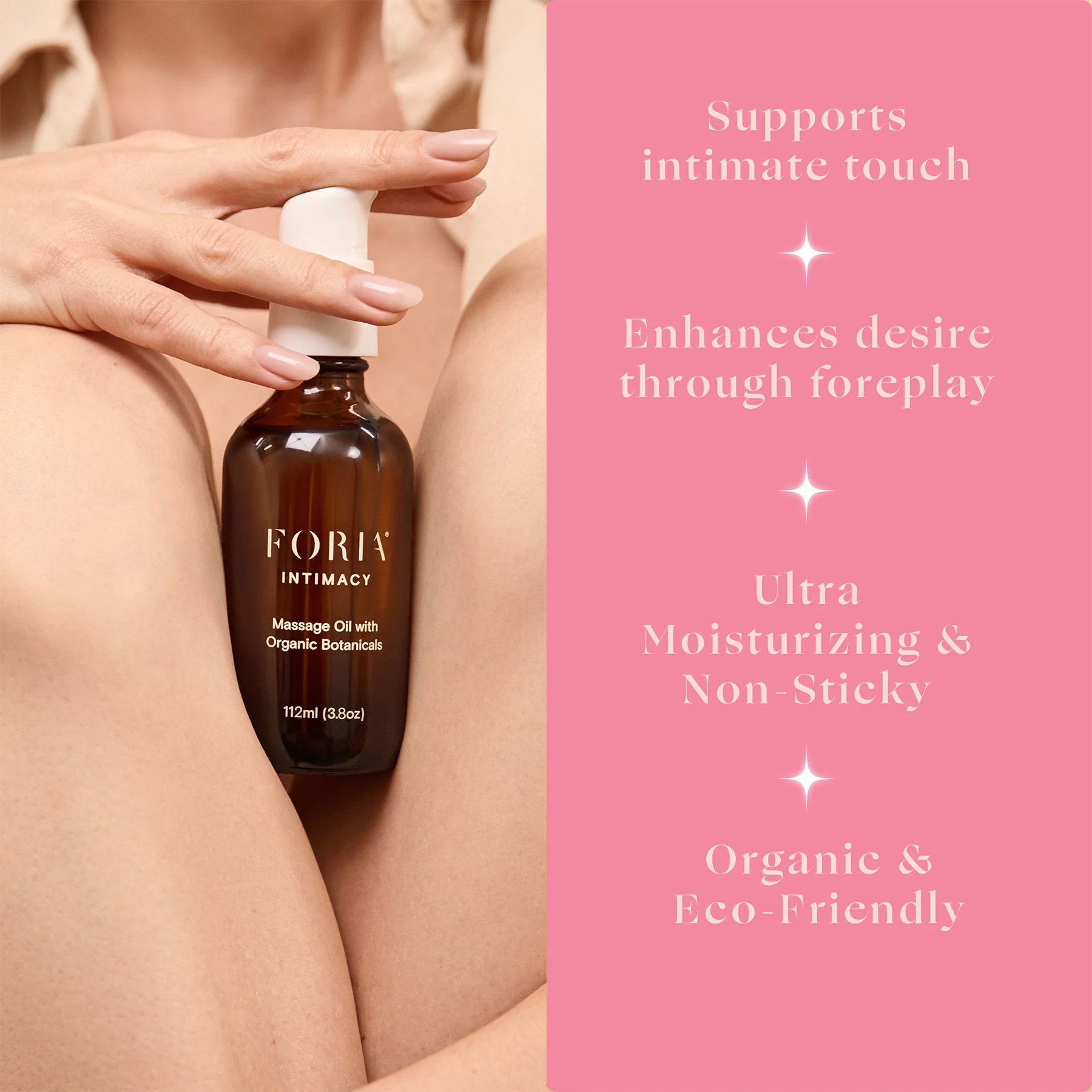 Foria Intimacy Massage Oil with Organic Botanicals 3.9 fl oz - Image 3