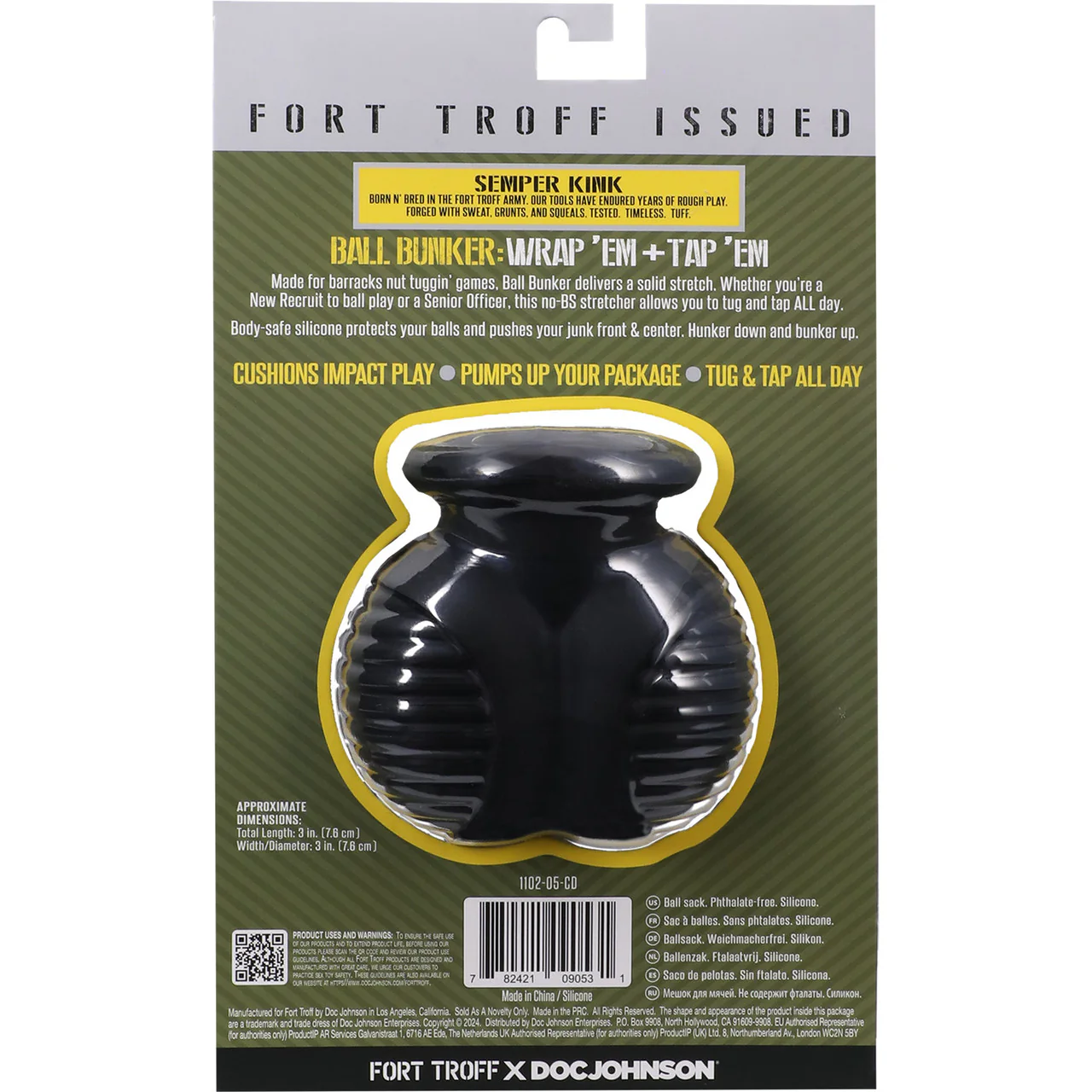 Fort Troff Ball Bunker Silicone Ball Stretcher - Black - Image 5