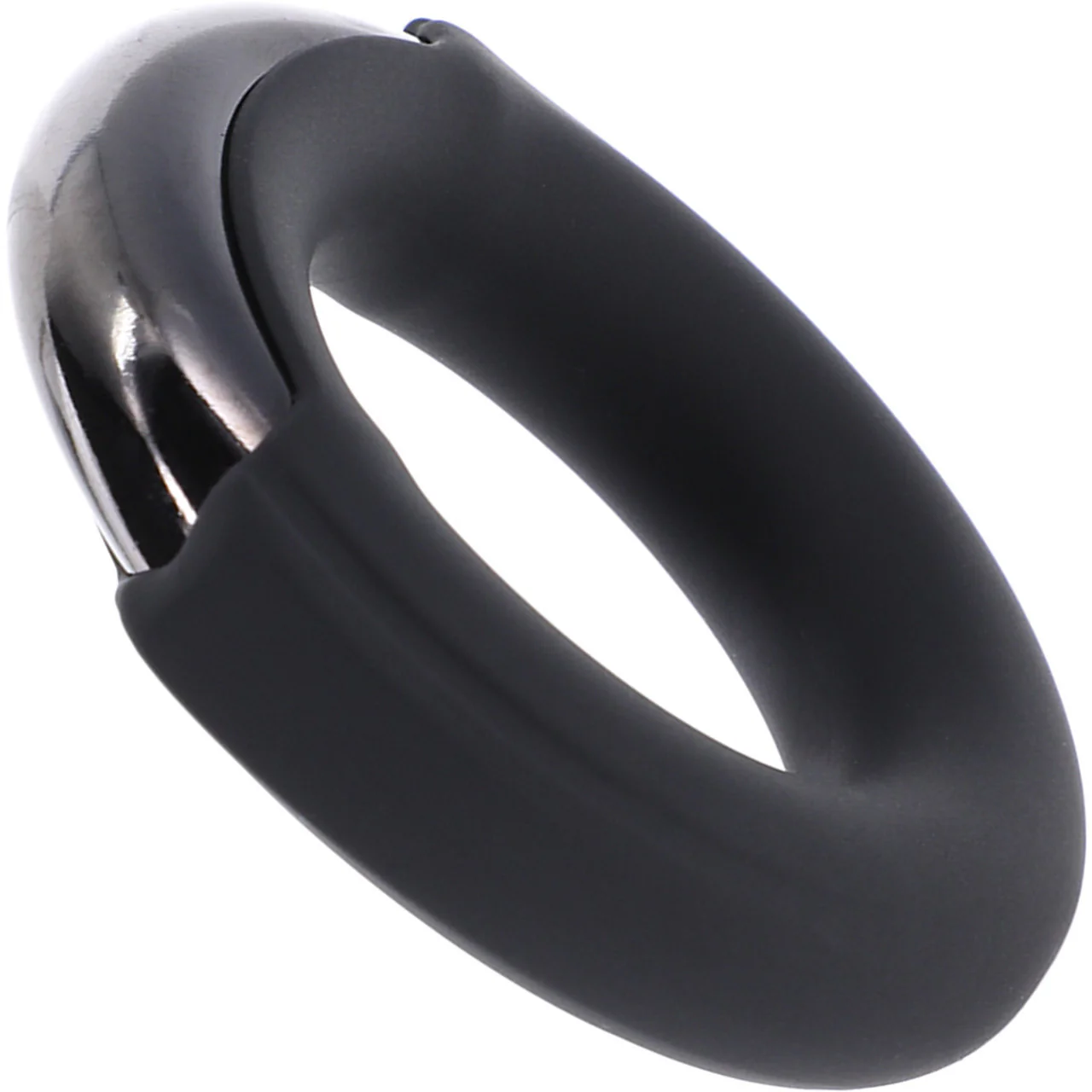 Fort Troff Pinch Zero Weighted Silicone Cock Ring - Black - Image 2