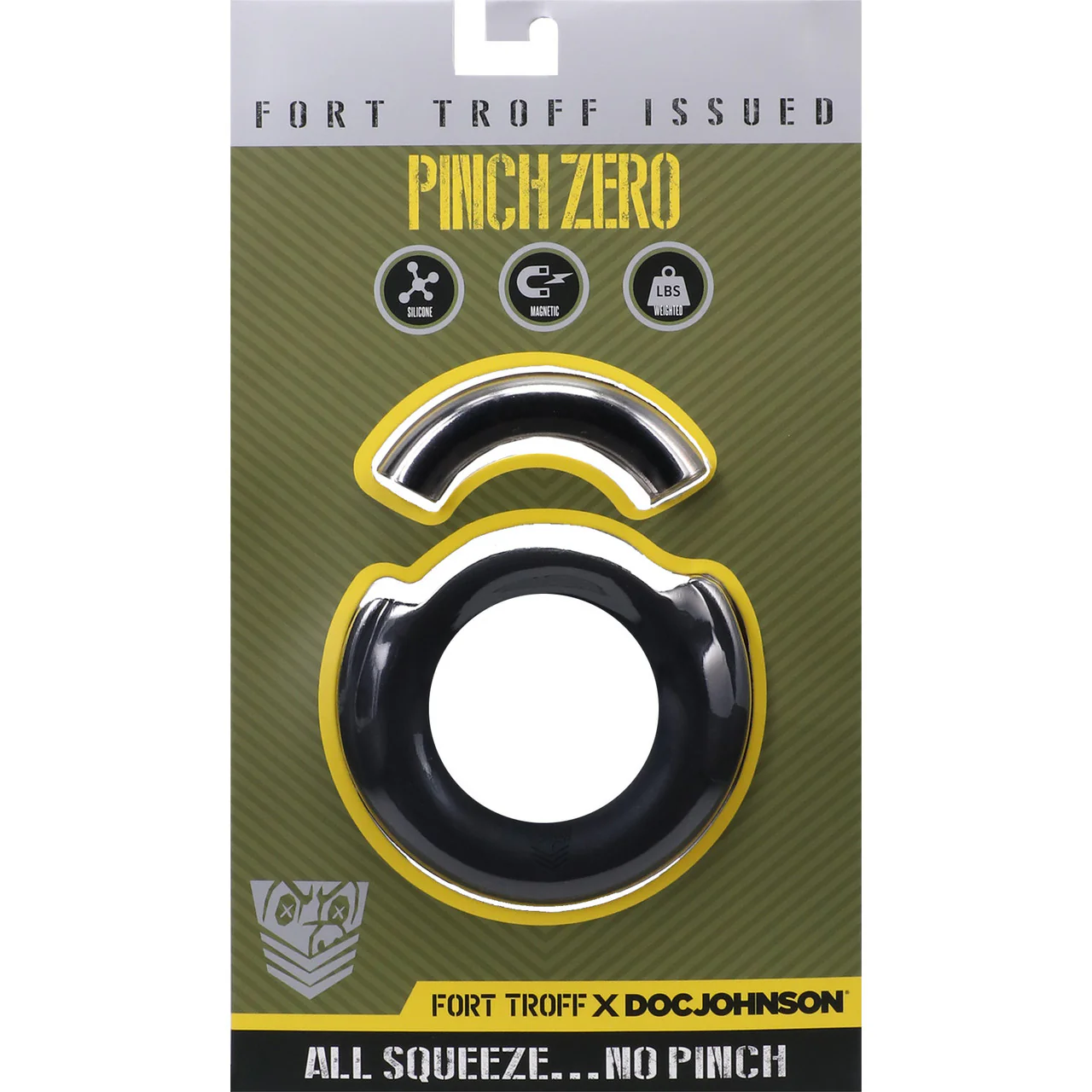 Fort Troff Pinch Zero Weighted Silicone Cock Ring - Black - Image 5